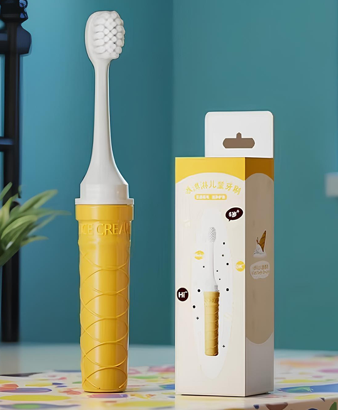 Ortis Kids Toothbrush with Soft Silicone Head - White-picture-20