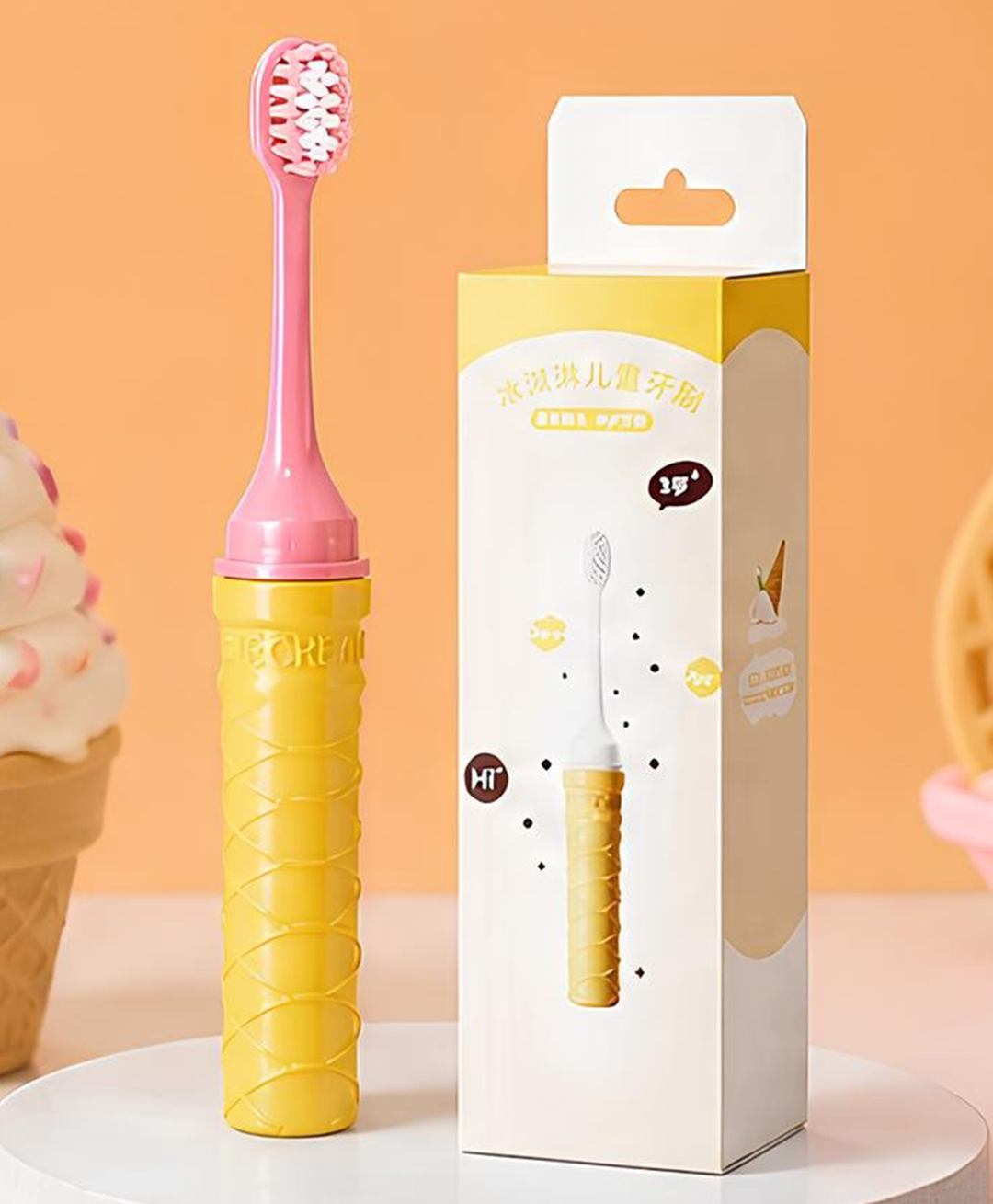 Ortis Kids Toothbrush with Soft Silicone Head - Pink-picture-26