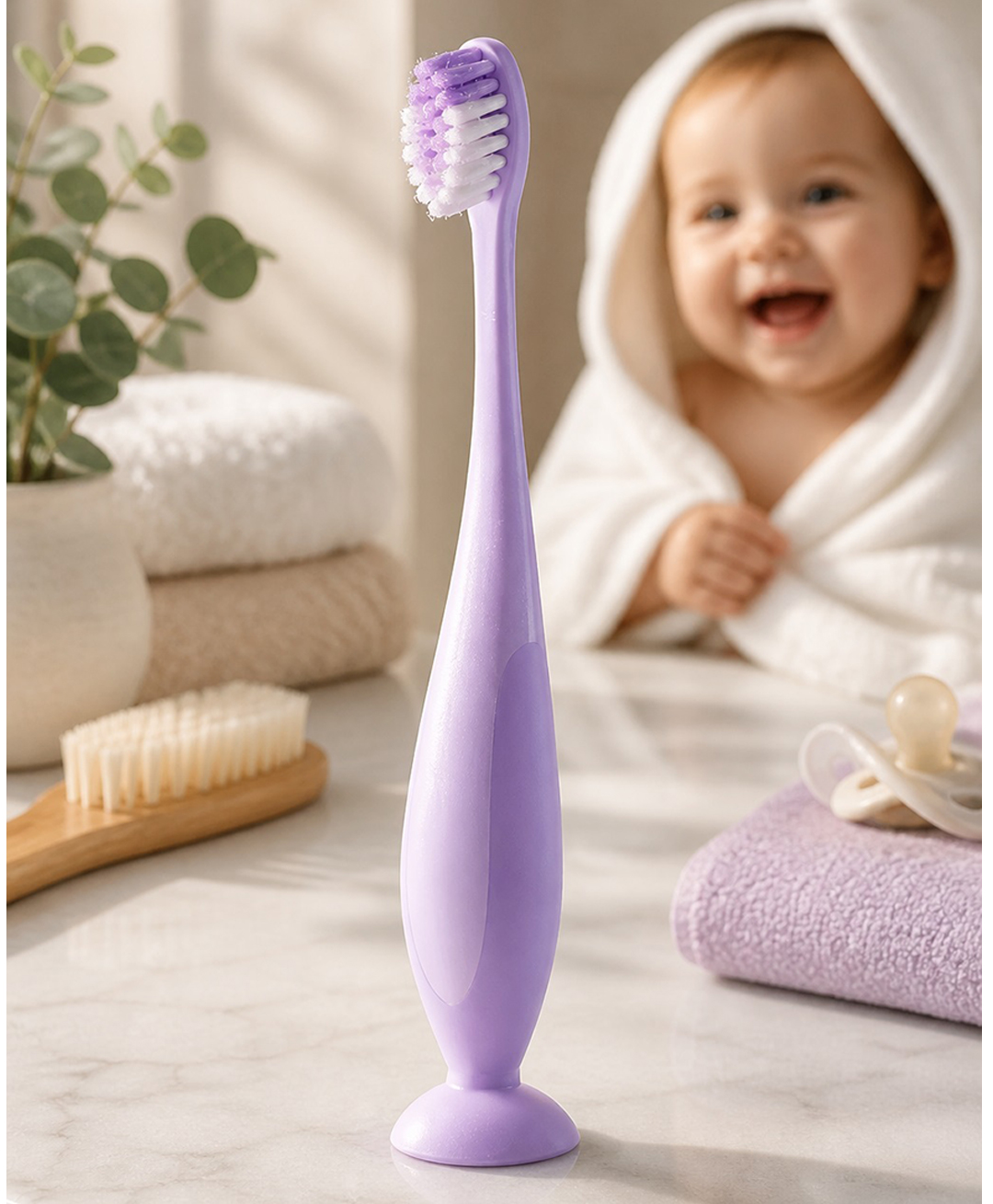 Ortis Kids Toothbrush with Soft Silicone Head - Purple-image-47