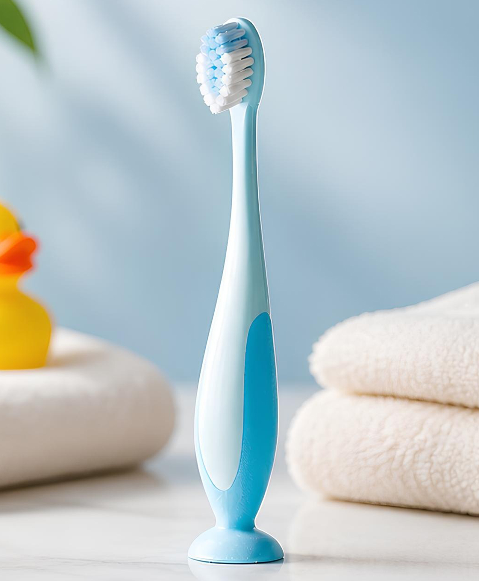 Ortis Kids Toothbrush with Soft Silicone Head - Blue-image-17