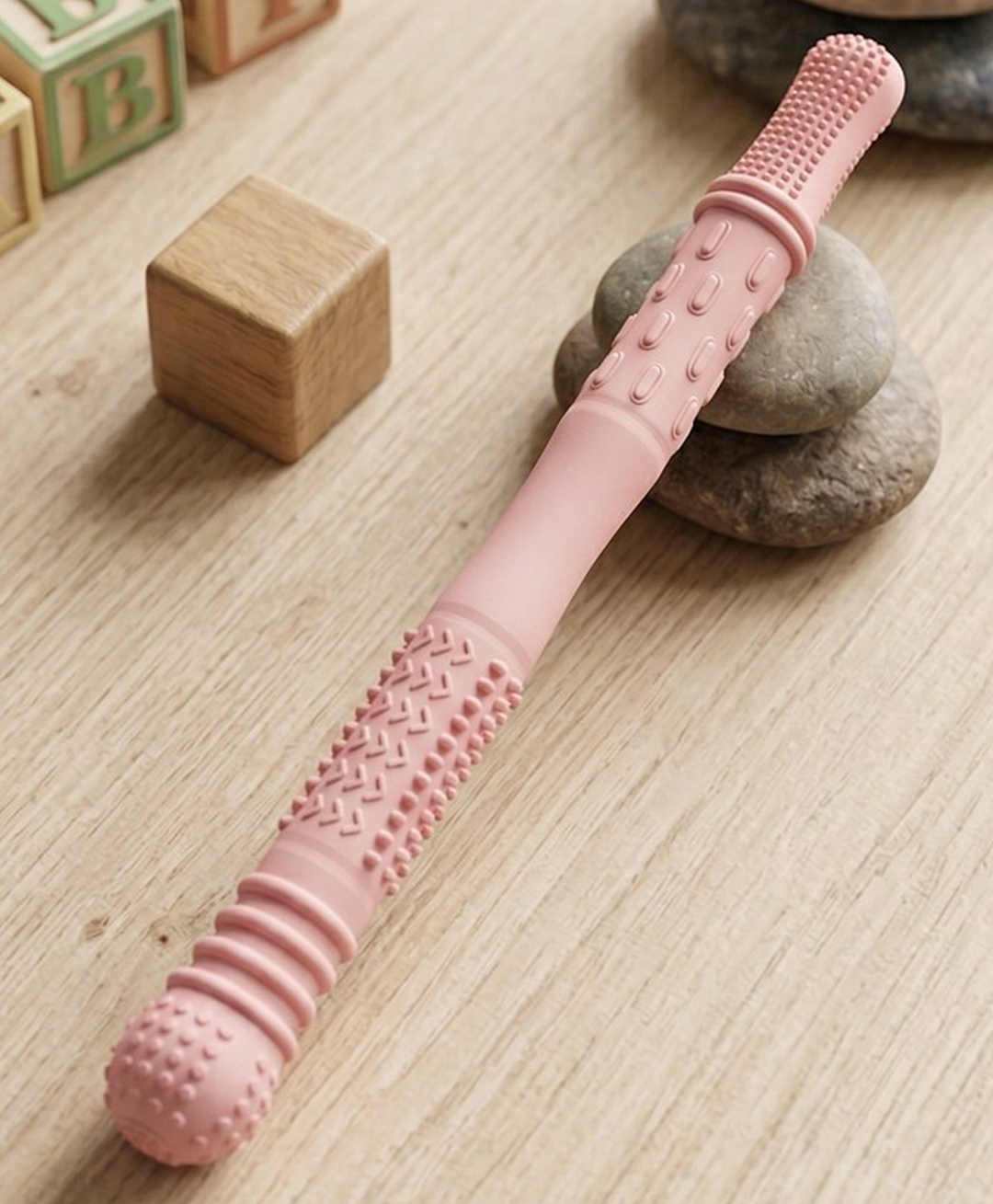 Ortis Baby Teething Teether Toys Soft Chew Straws - Pink-picture-8