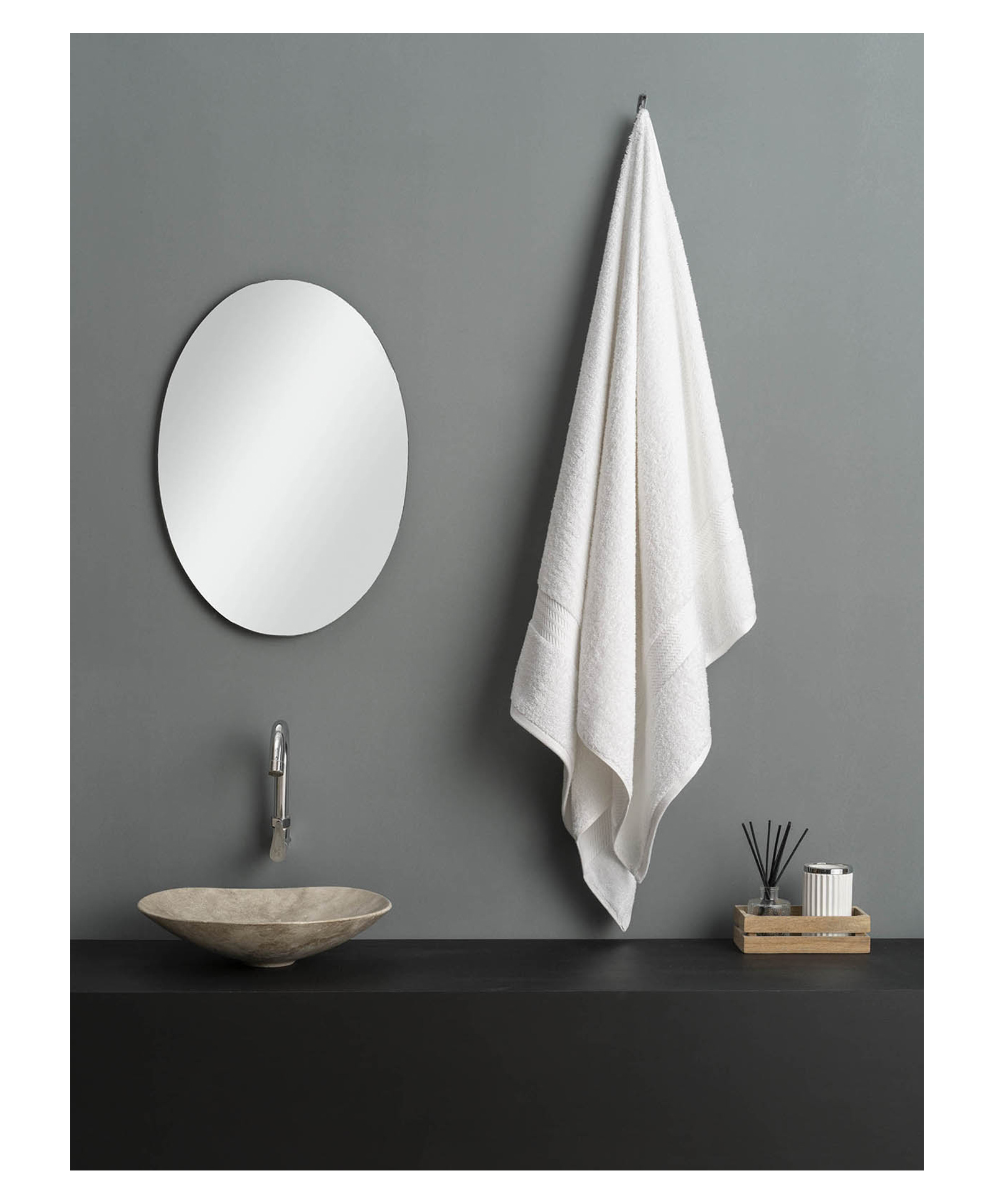 d'decor D Décor Brio Bath Towel Blanco - White-picture-17