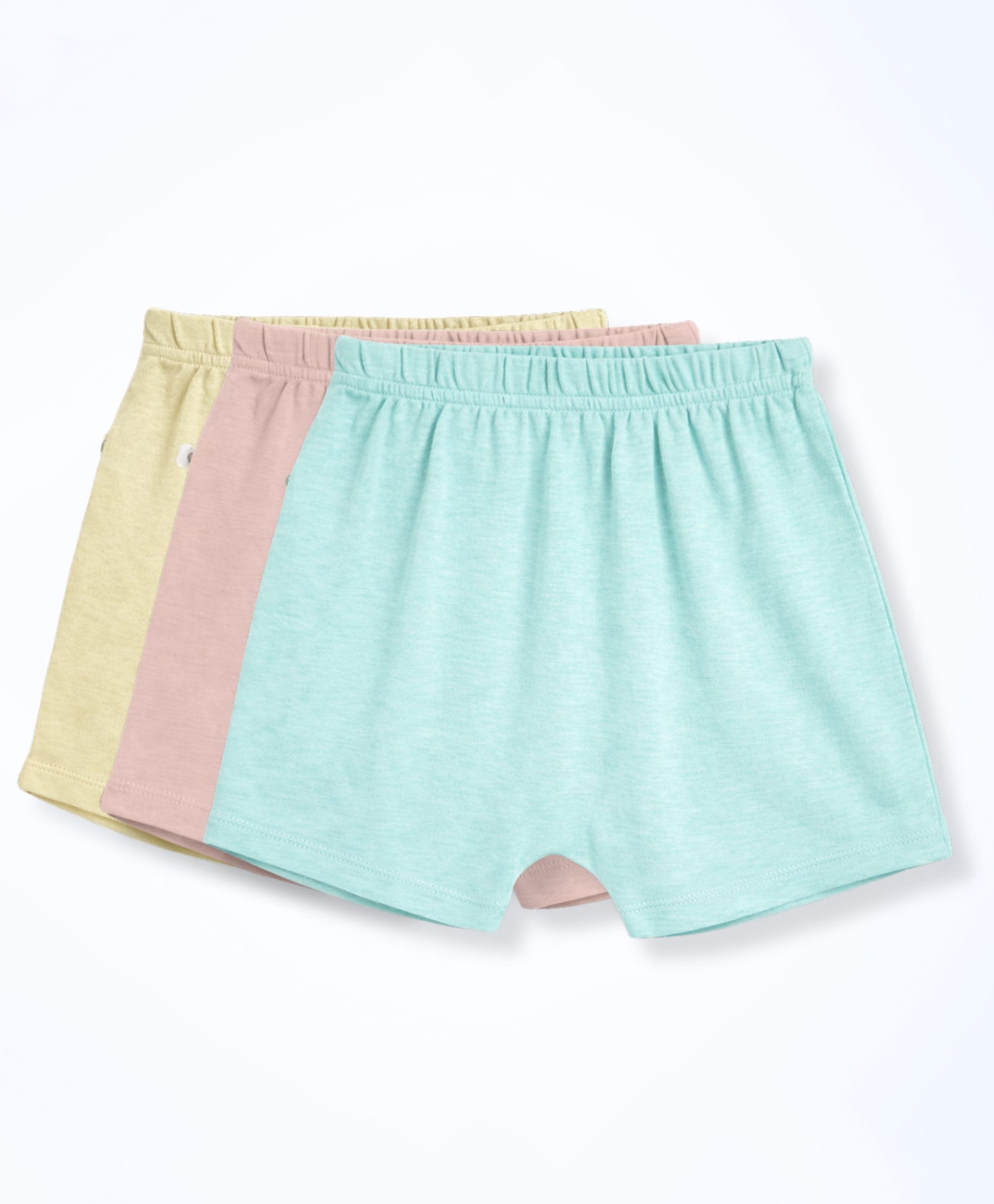 Cocoon Care Bamboo Knit Pack Of 3 Solid Shorts - Multi Colour-picture-29
