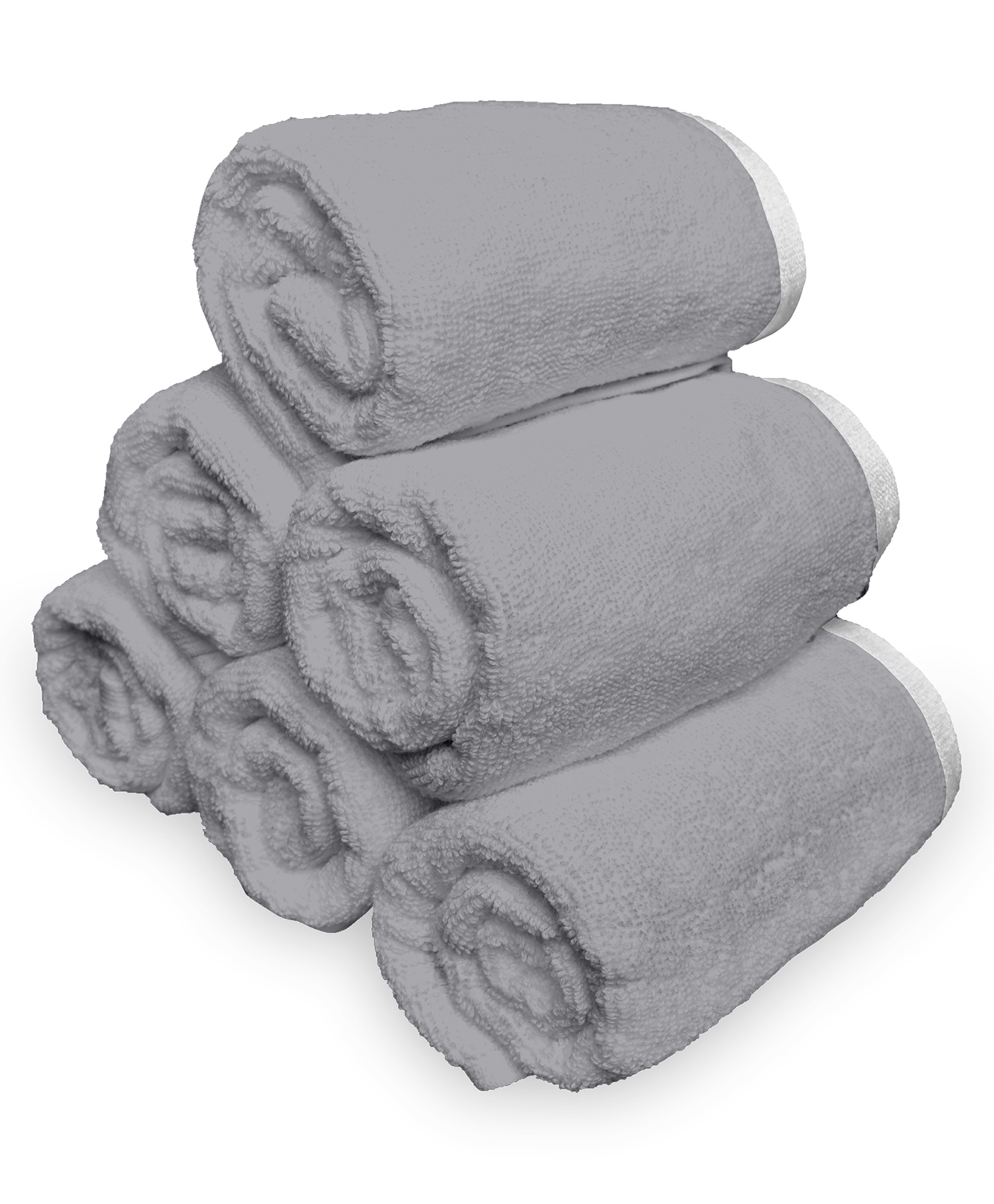 Divine Casa Cotton 500 GSM Set of 6 Hand Towels - Grey-image-36
