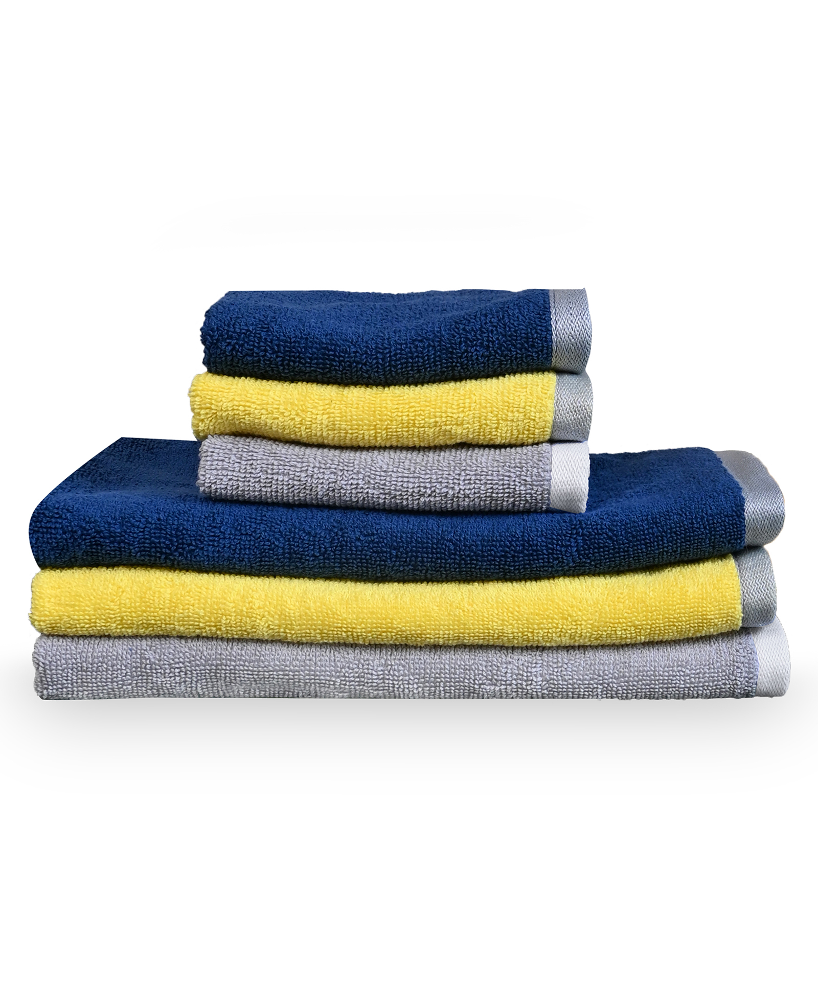 Divine Casa Cotton 500 GSM Set of 8 Hand & Face Towels -Multicolor-image-2