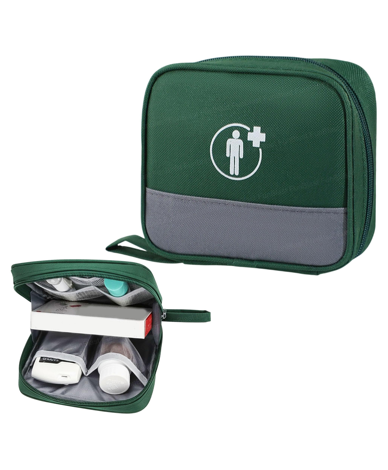 FunBlast Mini First Aid Travel Bag with Strap for School, Camping Pack of 1 (Green)-picture-15