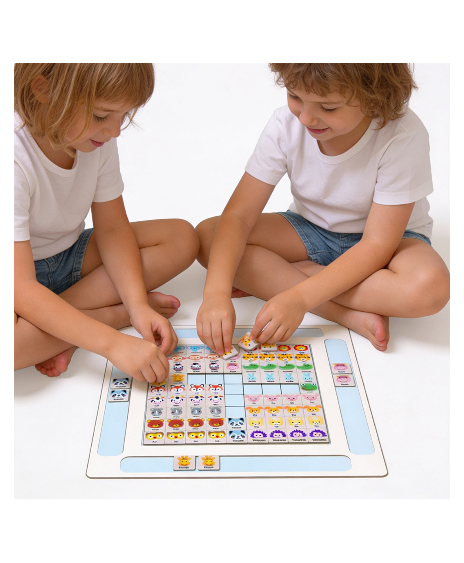BitFeex Wooden Animal Slide & Match Puzzle Board for Kids | Educational Brain Teaser Memory Game | Montessori Learning Toy with Animal Tiles for Boys & Girls-image-30