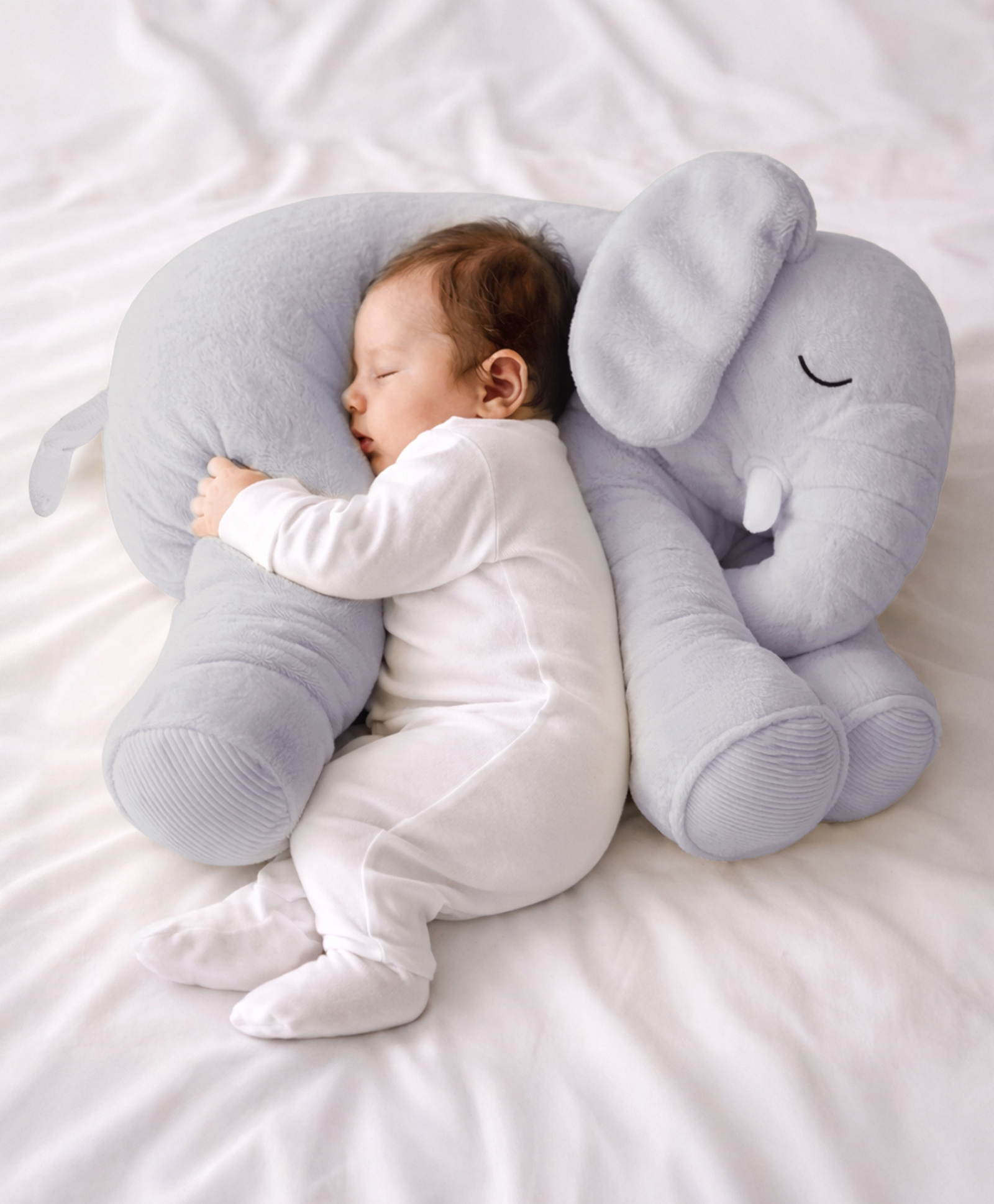 Mi Arcus Baby Elephant Shape Soft Plush Toy- Grey-image-44