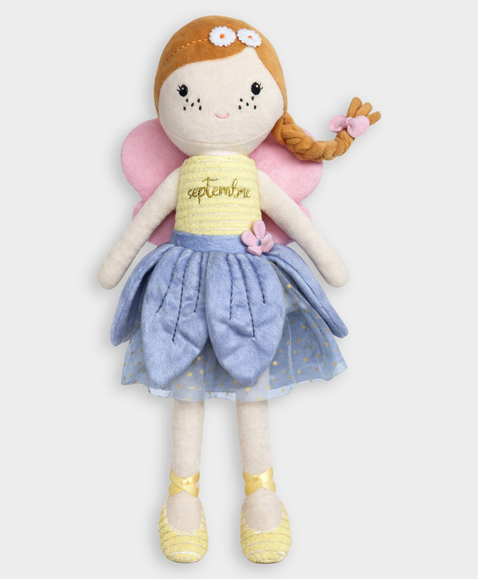 Mi Arcus 32 cm Septembre Fairy Plush Doll with Pink Wings Soft Toy- Multicolor-image-23