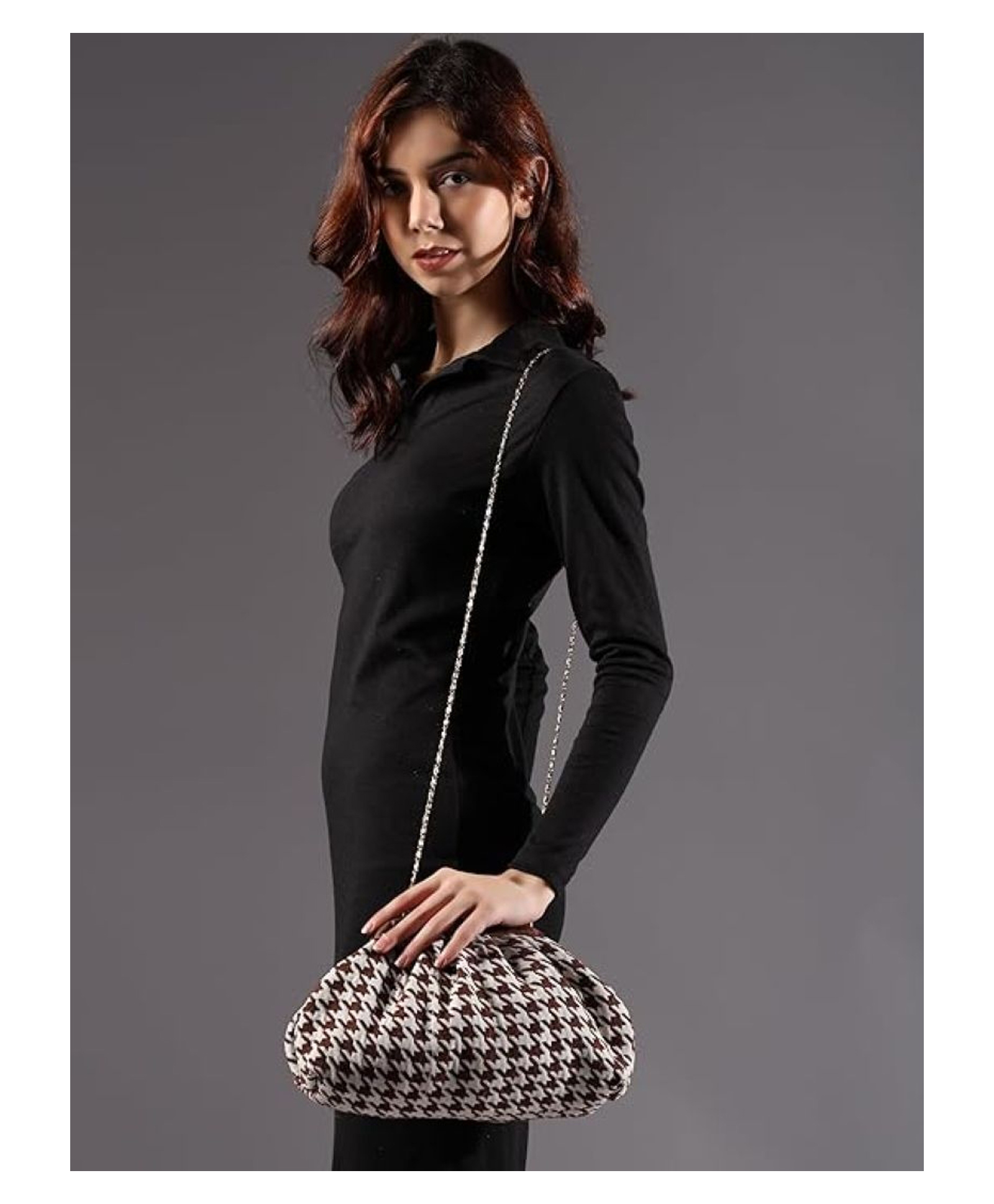 ENSAC Clutch Purses Luxury Handbags Bag for Women Elegant Evening Handbag, Stylish Purse with Magnetic Closure-picture-14