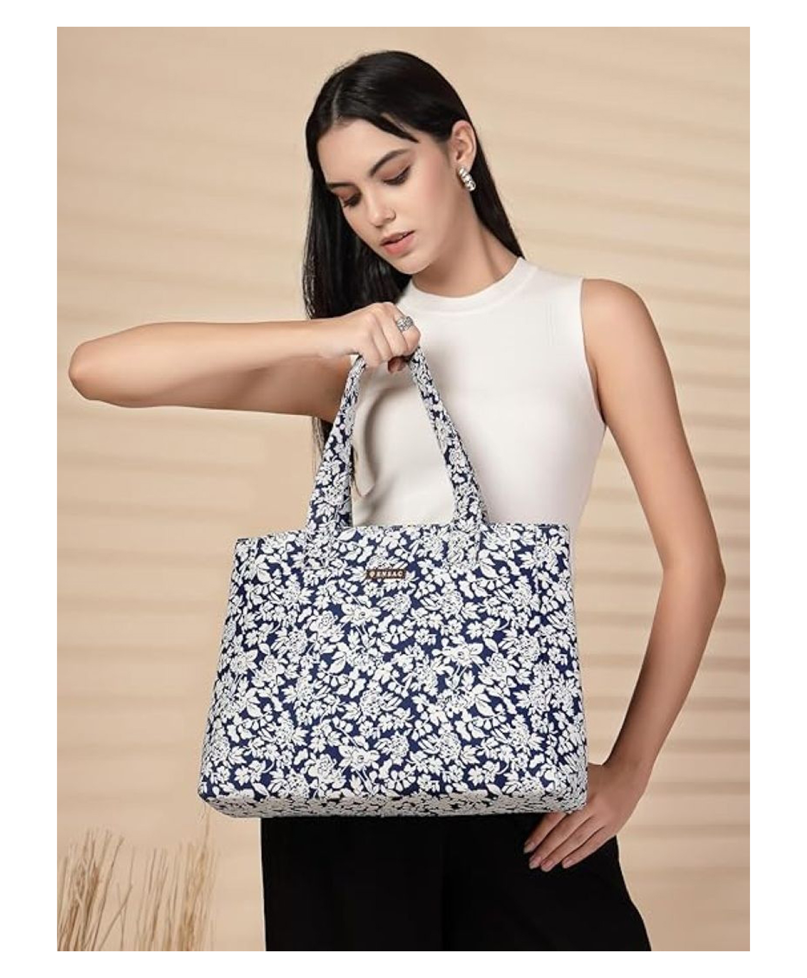 ENSAC Tote Bag For Women | Stylish Shopping Multipurpose Hand Bag with Zip & Handle for Women And girls-picture-19