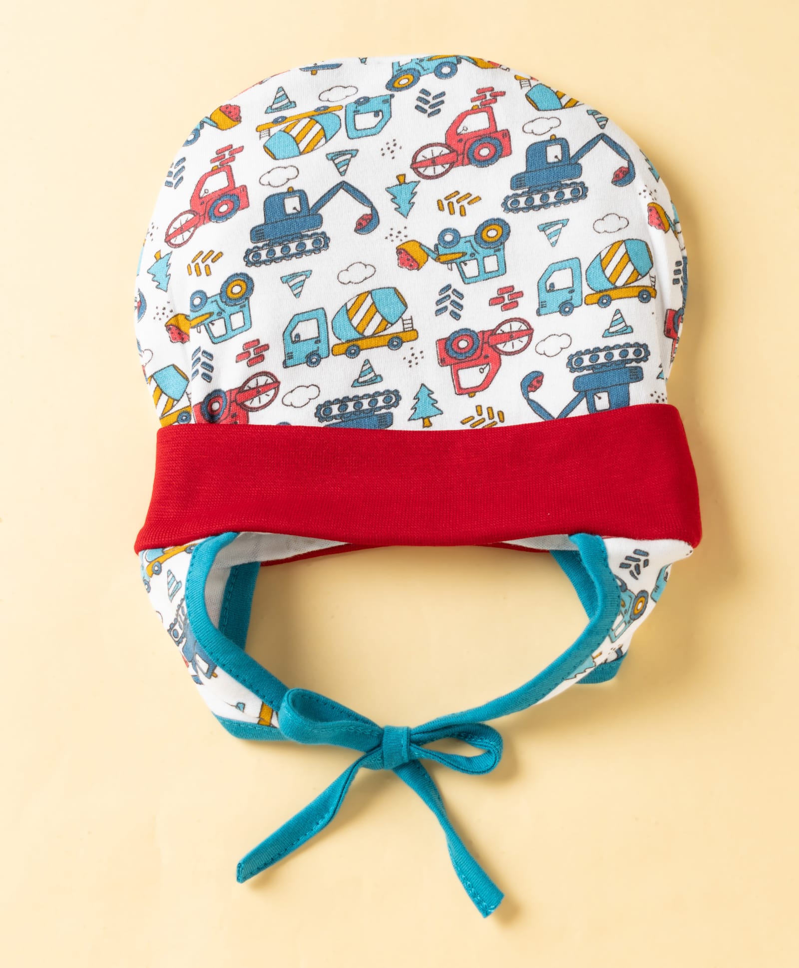 OHMS Single Jersey Knit Cap JCB Print Red - Diameter 16 cm-image-48