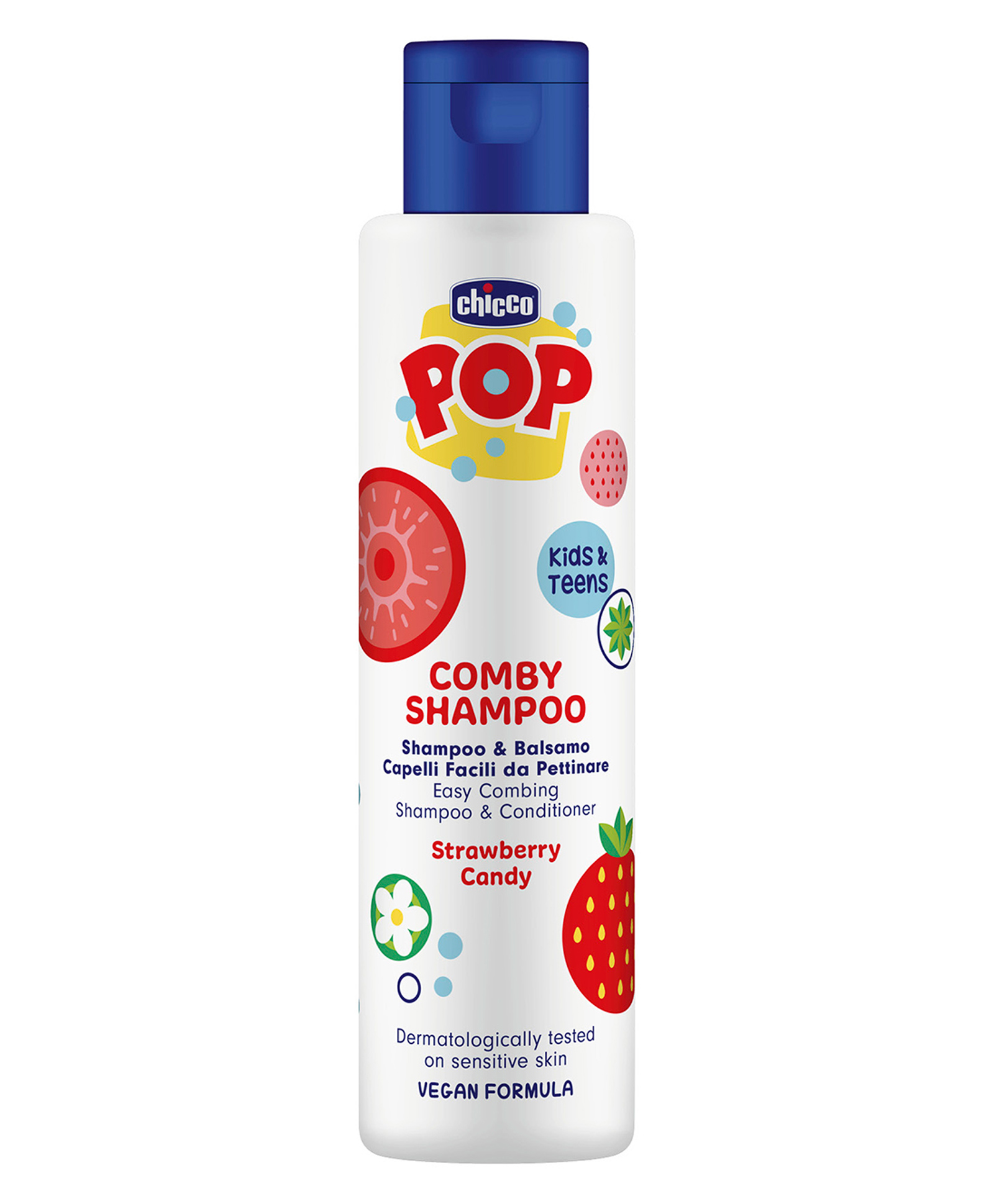 Chicco POP Strawberry 2 in 1 Comby Shampoo & Conditioner - 250 ml-picture-25