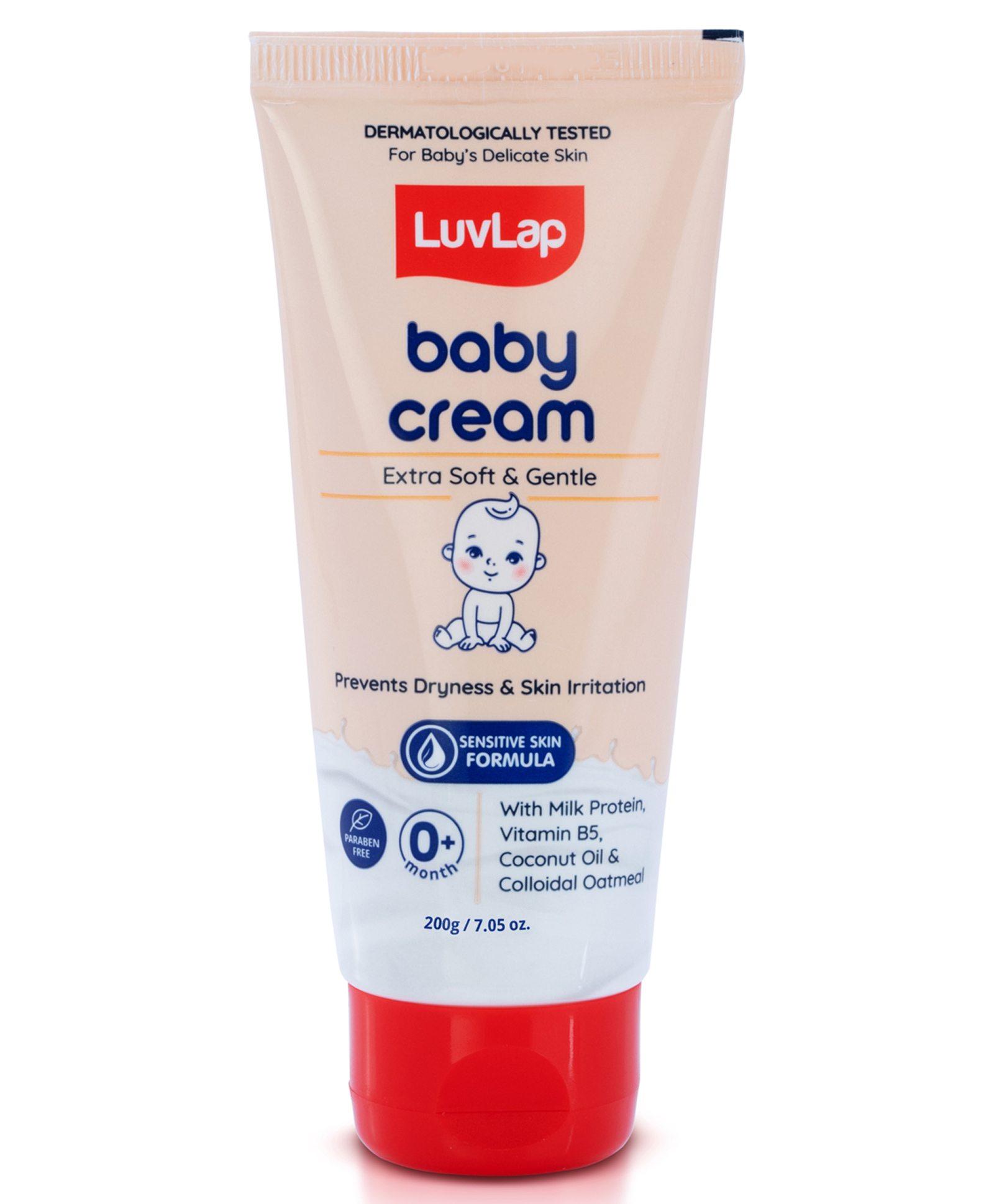 LuvLap Baby Face & Body Moisturizing Cream with Shea Butter & Colloidal Oatmeal 24Hr Moisturization for Dry & Sensitive Skin Dermatologically Tested - 200 g-image-18