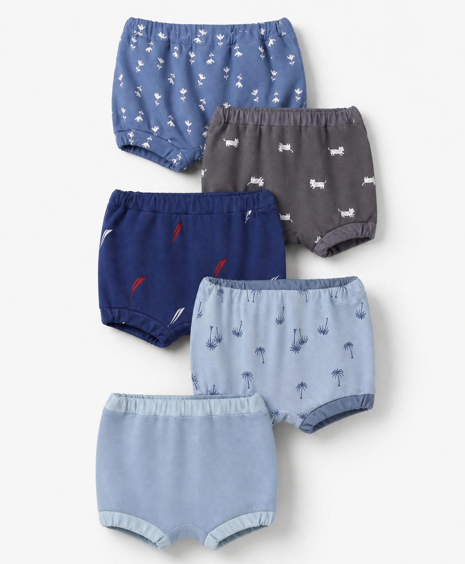 OHMS Single Jersey Knit Bloomers With Floral & Animal Print Pack of 5-picture-28