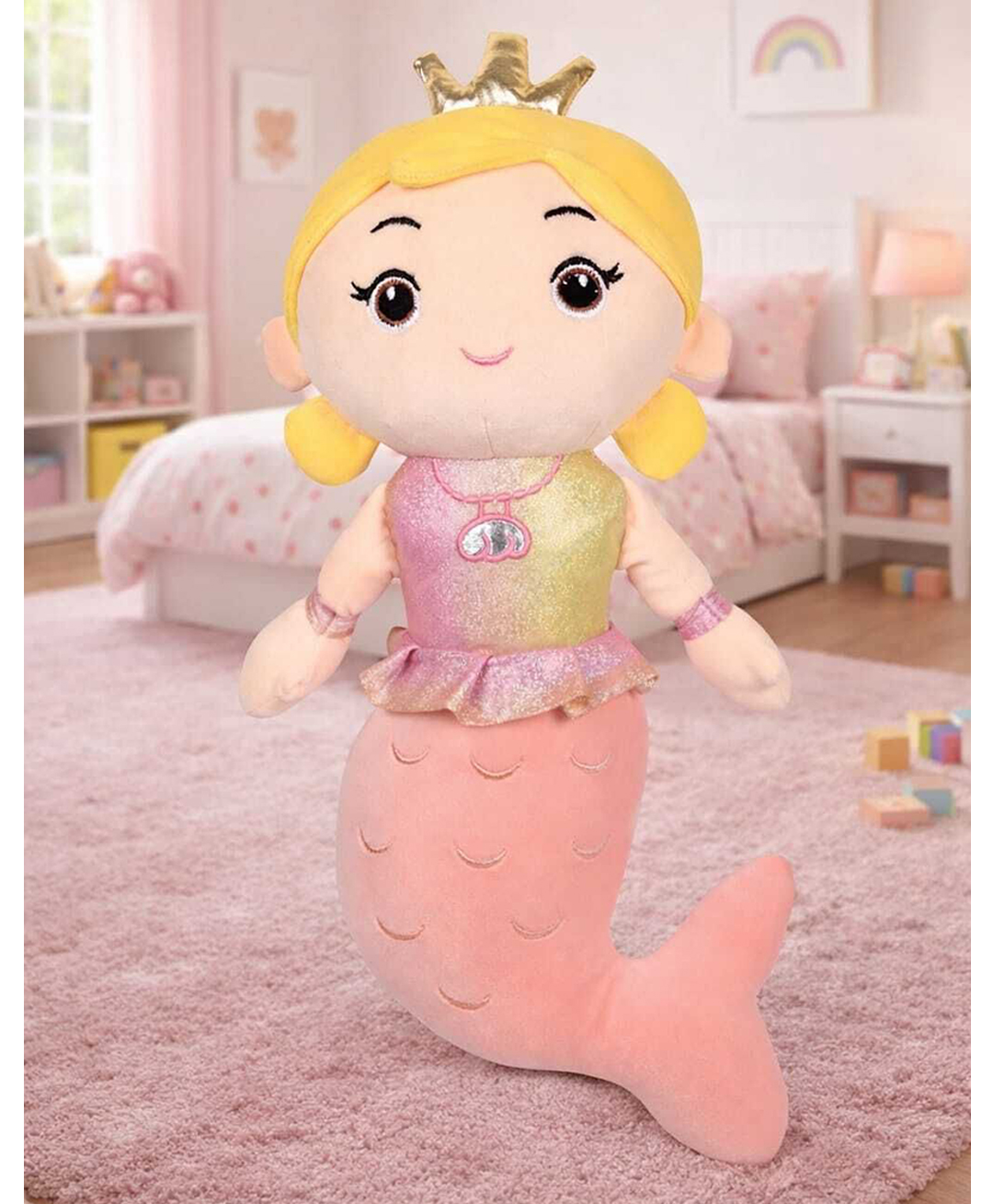 BESTIES 40 cm Mermaid Soft Toy For Kids Pink-image-0