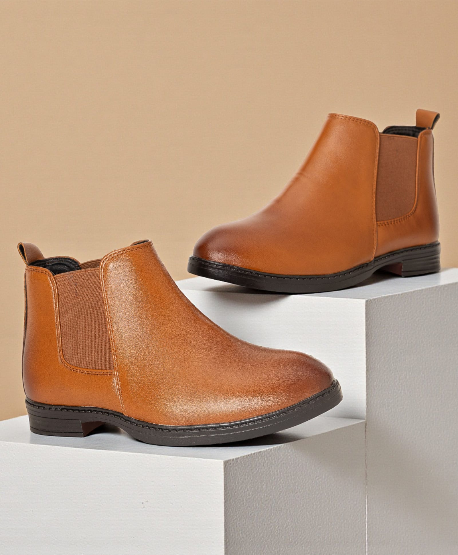Freeplay Solid Chelsea Boots - Tan-picture-28