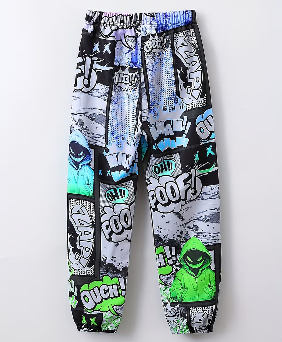 tior Looper Woven Typography Printed Joggers - Black-picture-22