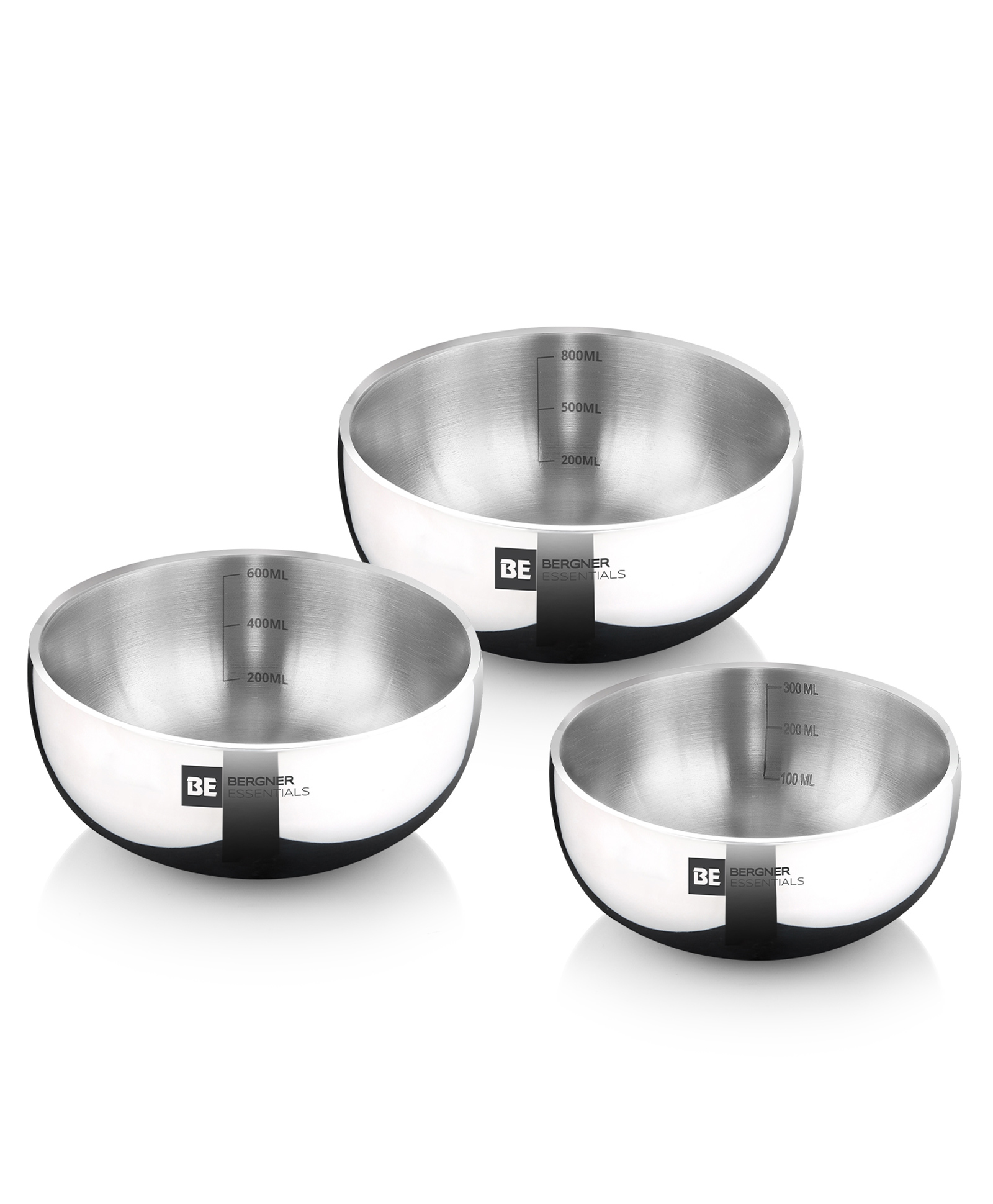 Bergner BE Essentials Tri-Ply 3 Pcs Mini Tasra Set | Silver-picture-31