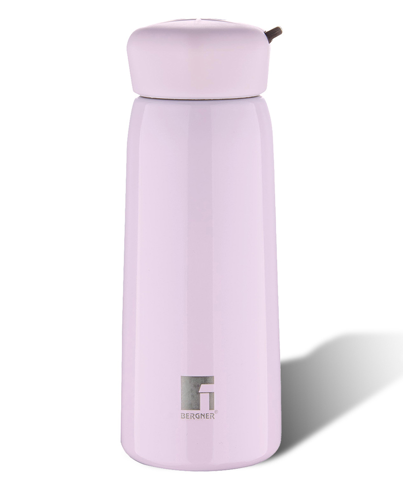 Bergner Walking LilyLuxe Thermosteel Hot & Cold Bottle, 400 ml - Pink-image-48