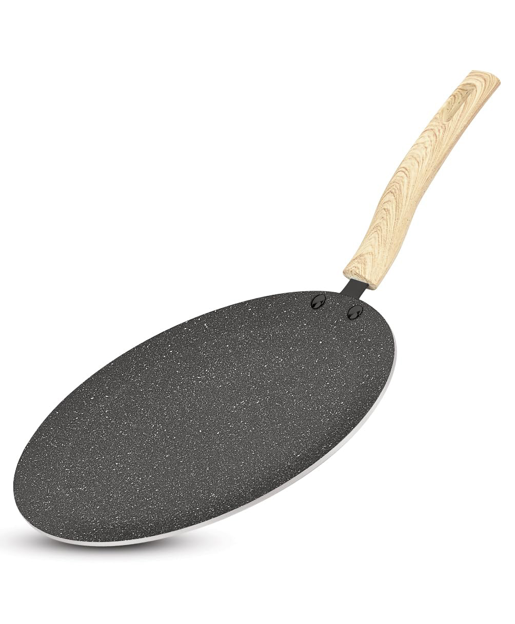 Bergner Earth Black Non-Stick Concave Tawa 26cm - Induction Bottom-picture-26
