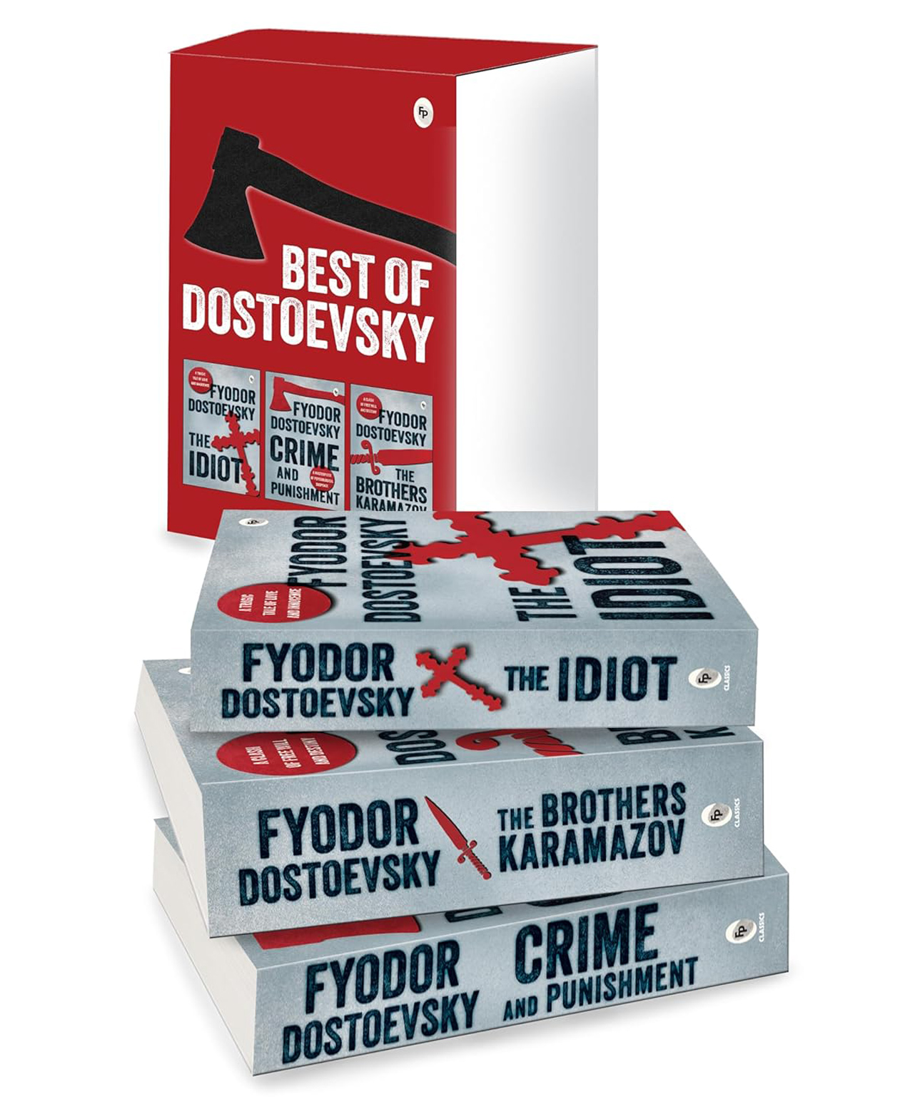 fingerprint The Best of Dostoevsky Boxed Set (Crime and Punishment, The Idiot, The Brothers Karamazov), Crime and Thriller,By Fyodor Dostoevsky Pack of-3-English-picture-20