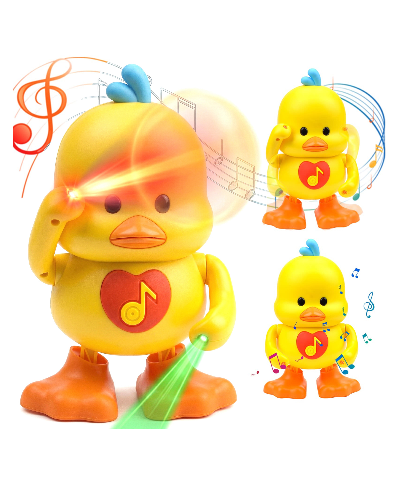 Kidology Dancing Duck Toy for Toddlers 2+ Years, Musical Walking Duck with Lights & Sound, Interactive Educational Toy for Kids (Yellow)-image-16
