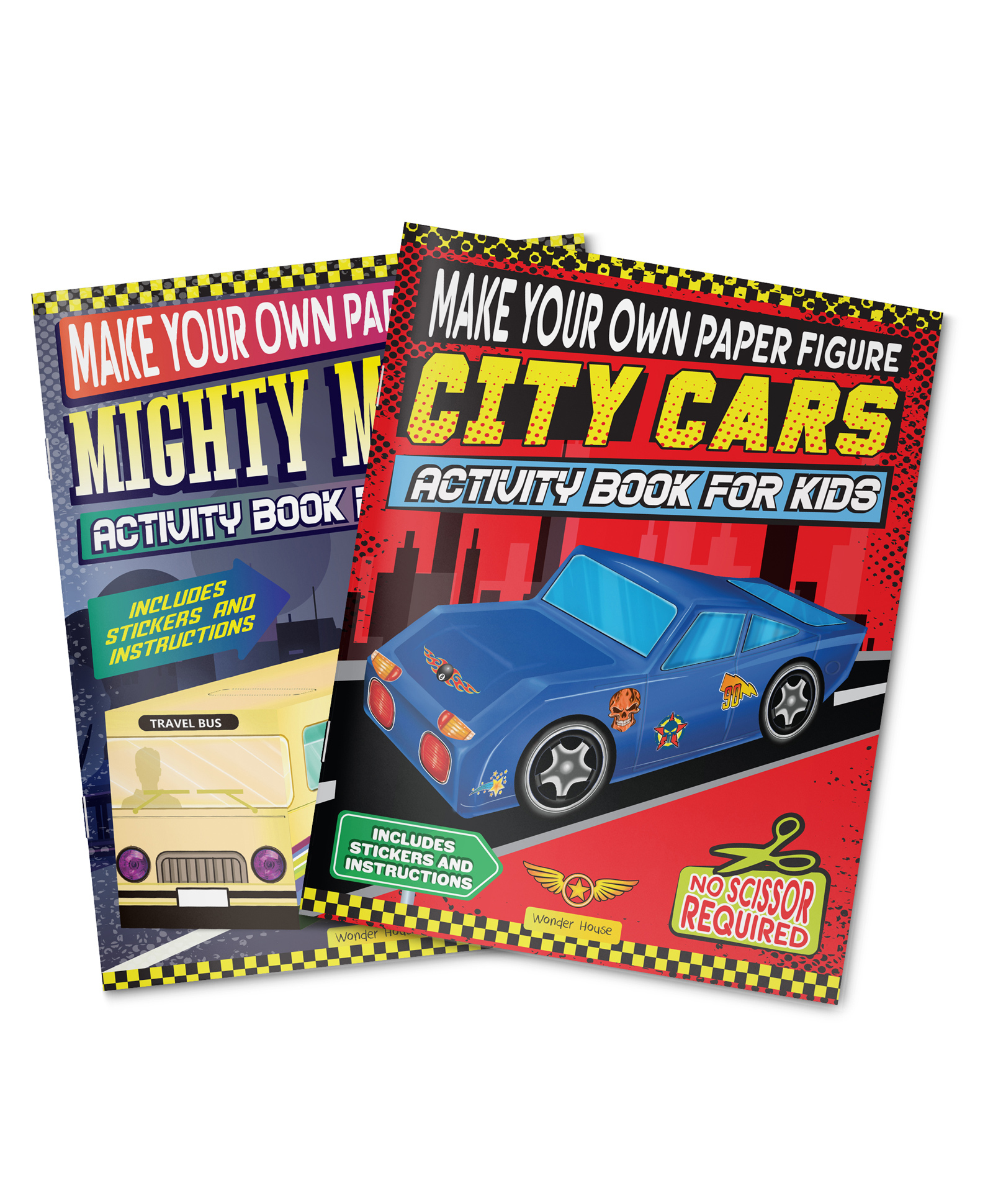 Make your own Paper Figure - City Cars (Activity Book for kids), Make your own Paper Figure,Pack of-1-English-image-8
