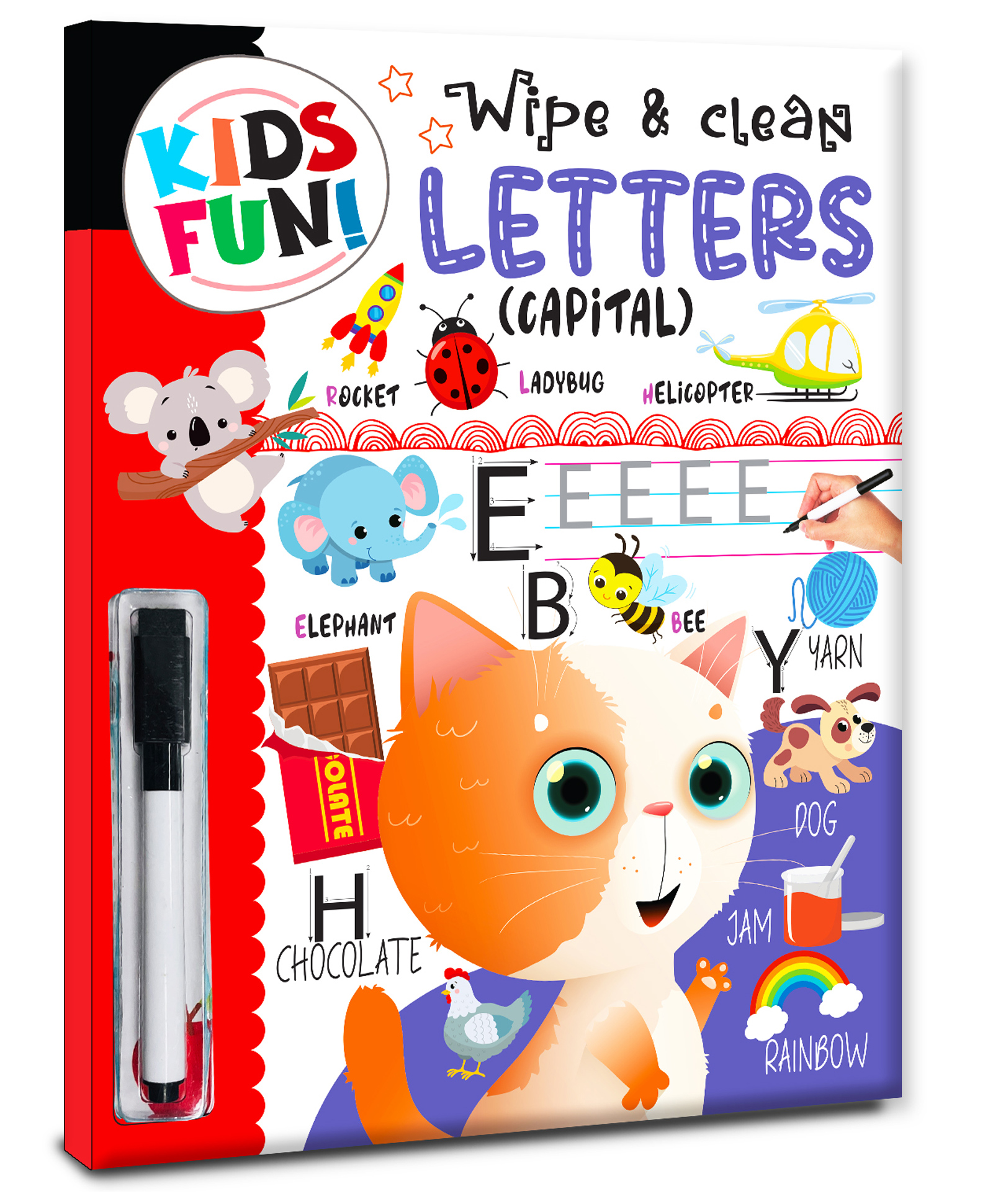 hellofriend books Wipe & Clean Letters - Capital, Wipe & Clean Activity Book By- Hello Friend Books- English-picture-22