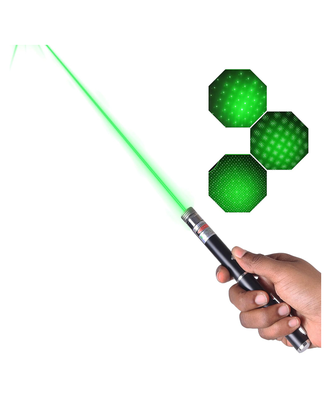 WOLTAX Handheld Green Laser Pointer Pen Portable Light Pointer for Presentation & Outdoor Use-image-2