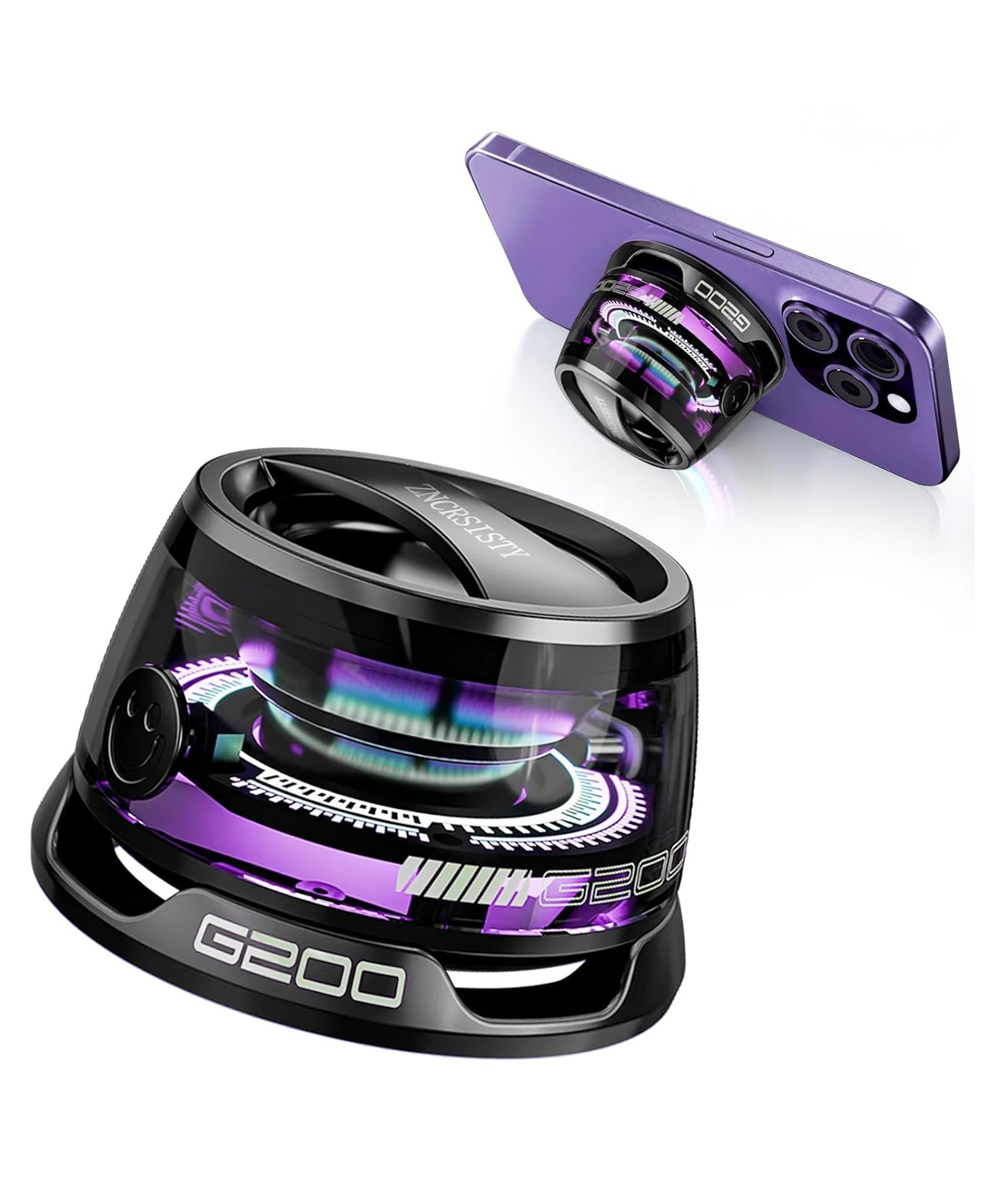 WOLTAX G200 Magnetic Bluetooth Speaker with RGB Light - Portable Mini Bluetooth Speaker, Full-Range Stereo Sound for 7H Playtime, Game Mode, Perfect Teen Gift for Outdoor Adventure Party-picture-12