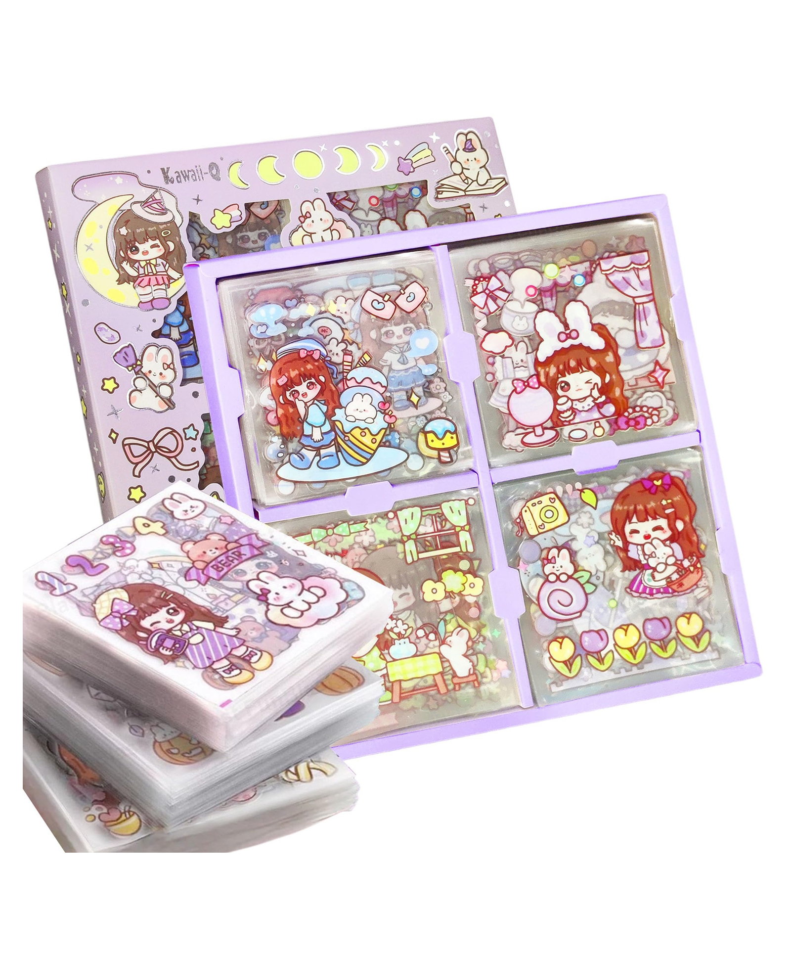 FunBlast Nini's Magic World Theme Self Adhesive Floor Stickers for Girls - 100 Sheets (Multicolor)-image-27