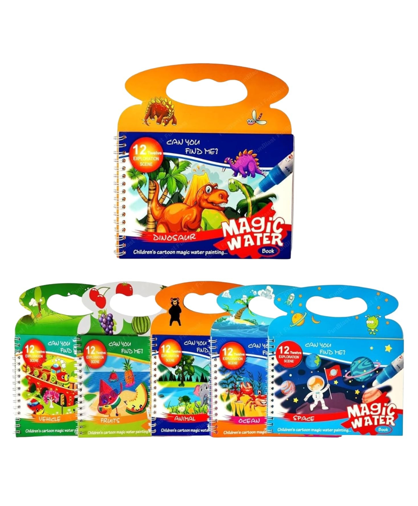 FunBlast Magic Water Book with Magical Pen for Kids Pack of 1-picture-9