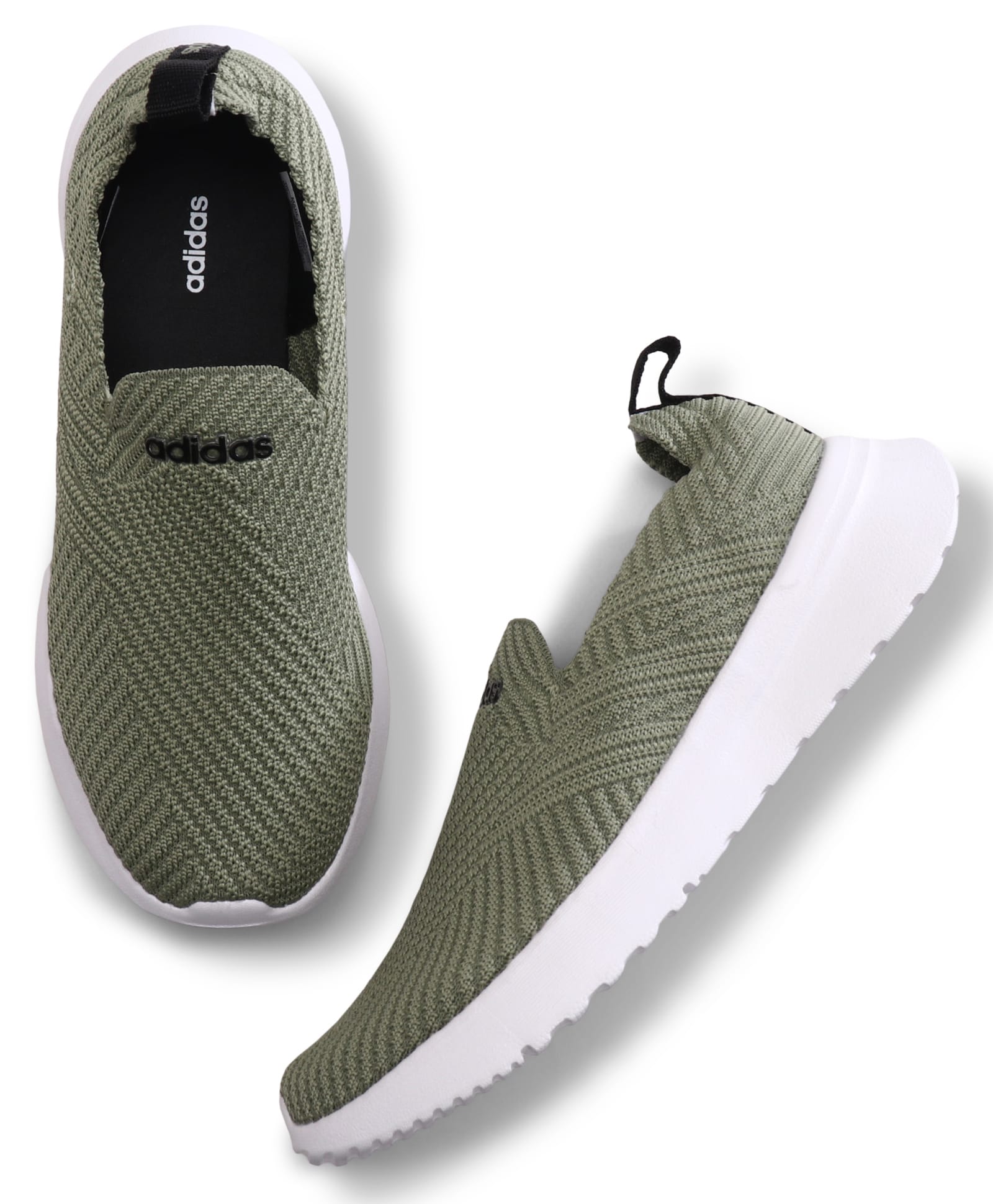 ADIDAS KIDS Slip On Textured Casual Shoes - Olive Green-picture-12
