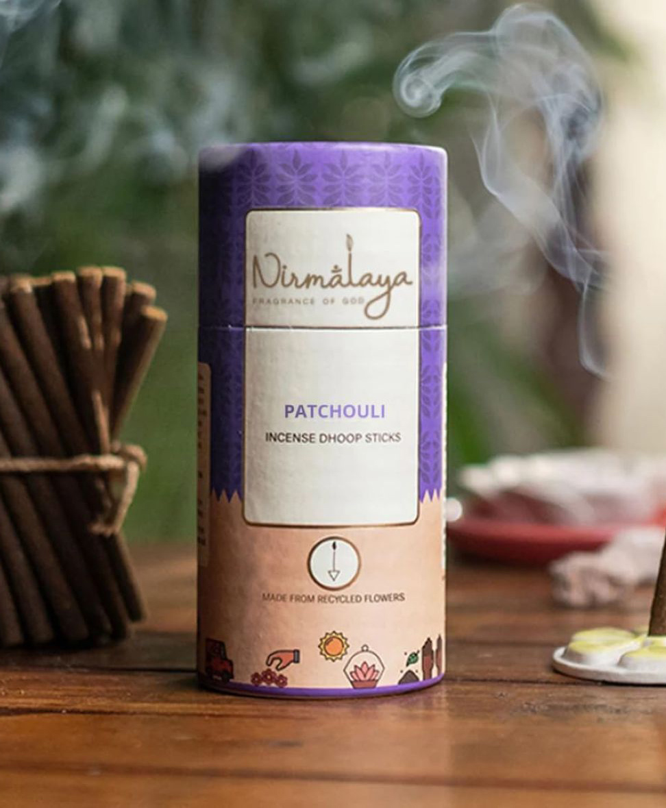 Nirmalaya Patchouli Dhoop Sticks Earthy Aroma-image-6