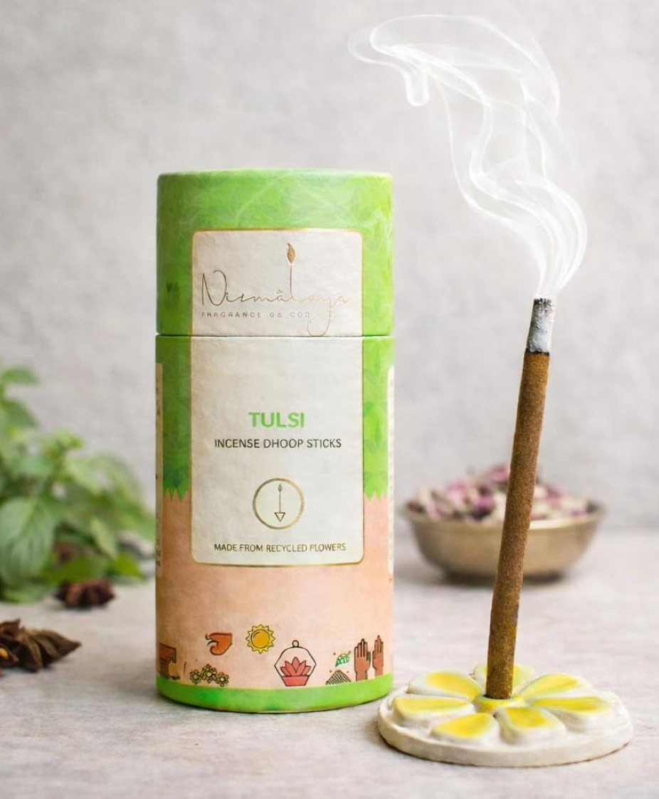Nirmalaya Tulsi Bamboo-less Dhoop Herbal Freshness-image-5