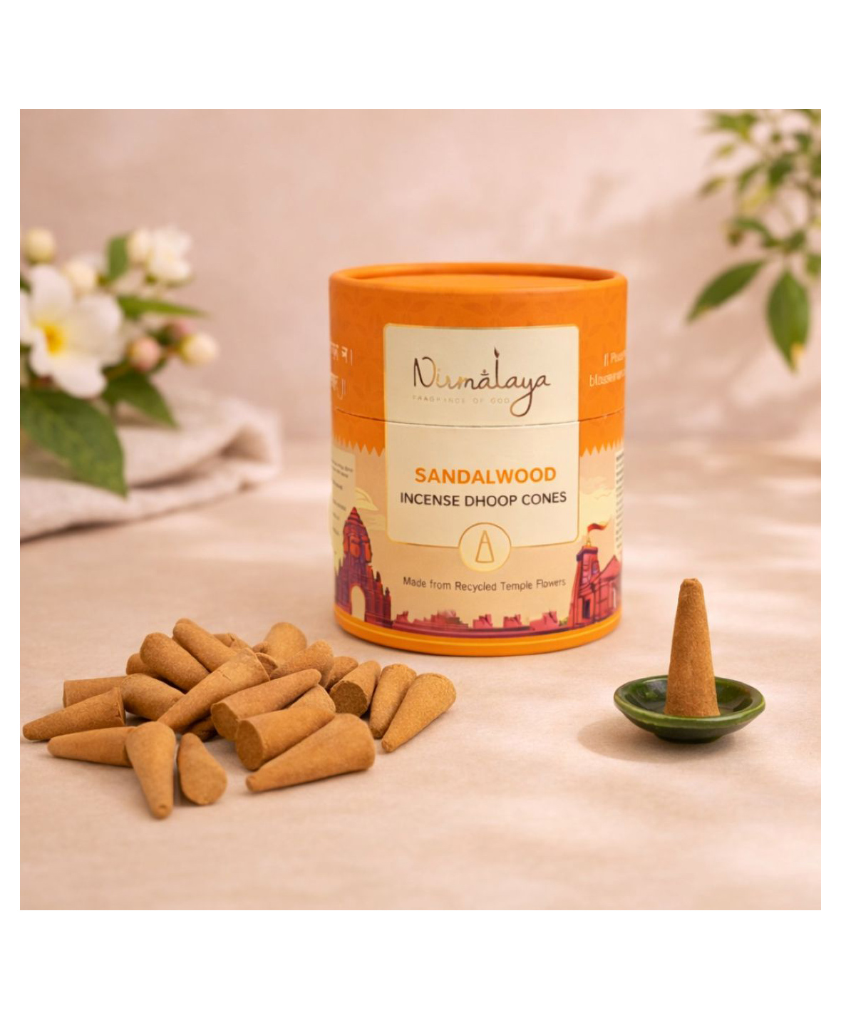 Nirmalaya Mysore Sandalwood Cone 60 Units-picture-27