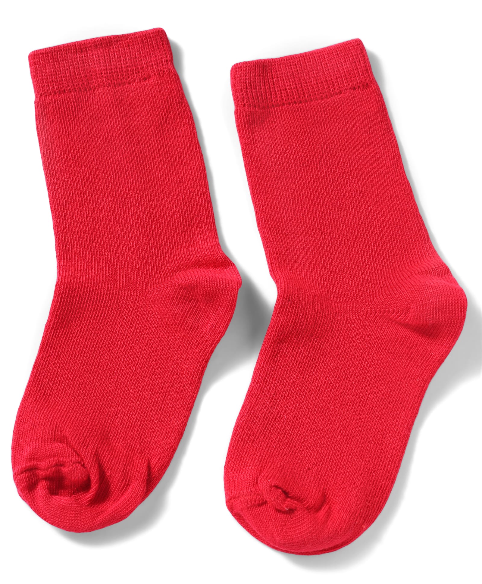 Mustang Cotton Knit Full Length Solid Colour School Socks -Red-image-32