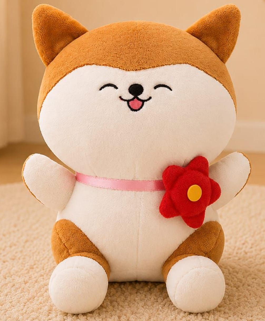 BESTIES 25 cm Cat Flower Plush Soft Toy for Kids - Cream-image-18