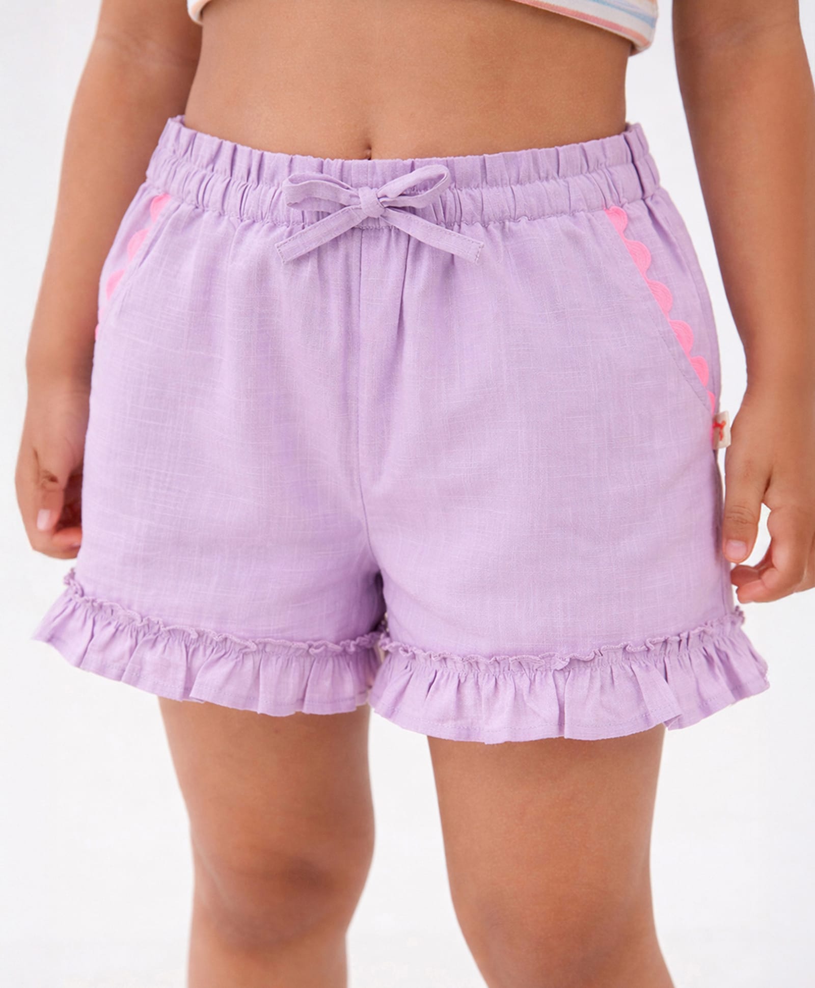 Somersault Cotton Woven Solid Shorts - Purple-picture-21
