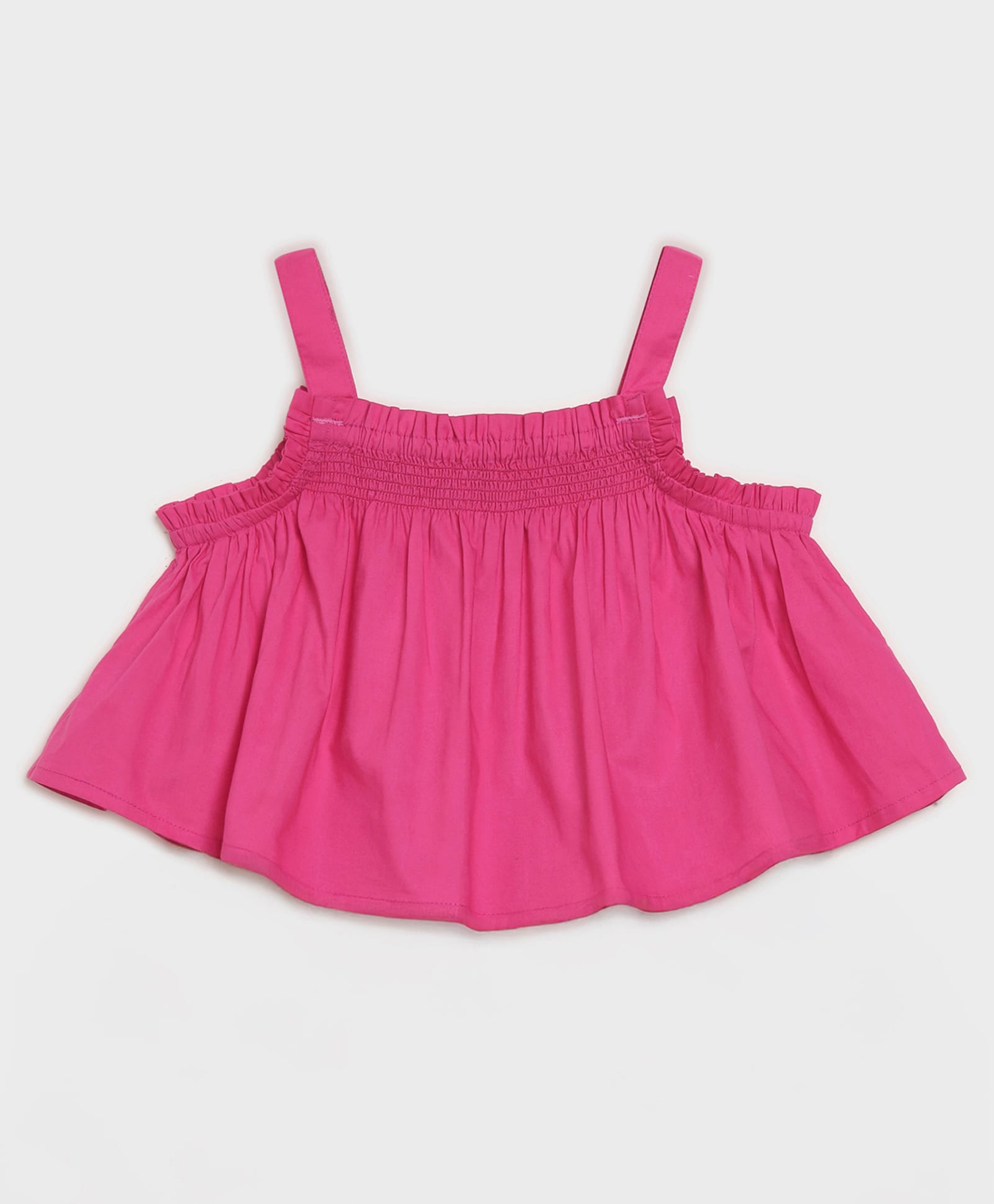 Somersault Cotton Woven Sleeveless Solid Crop Top - Pink-picture-22