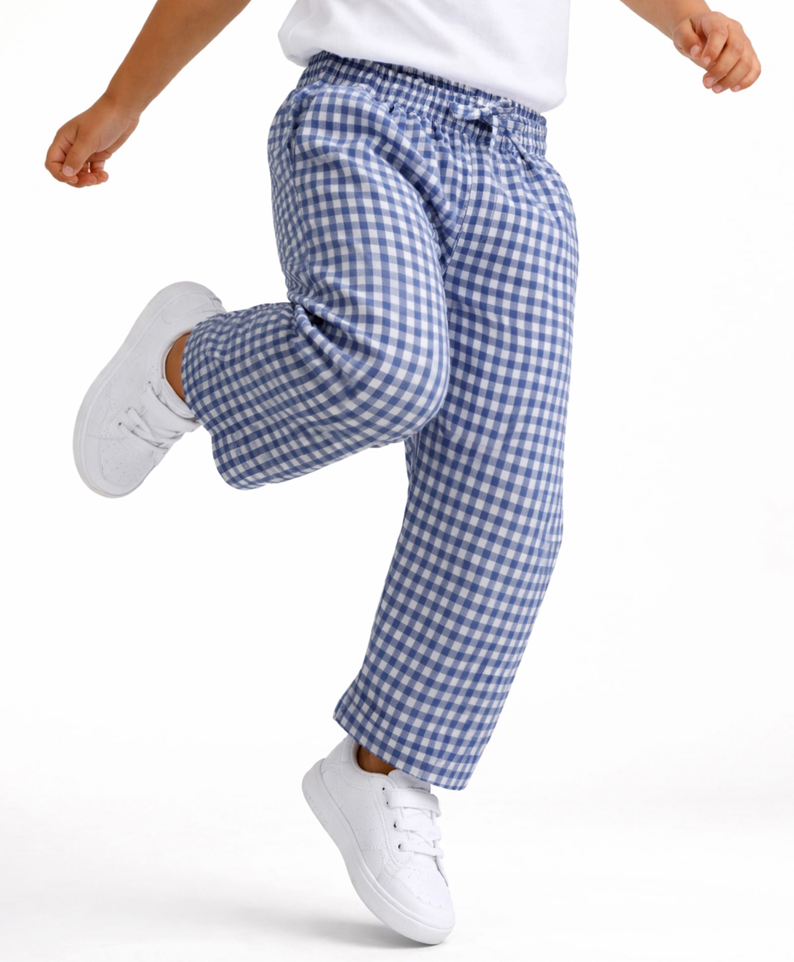 Somersault Cotton Woven Checked Pajama - Blue-picture-17