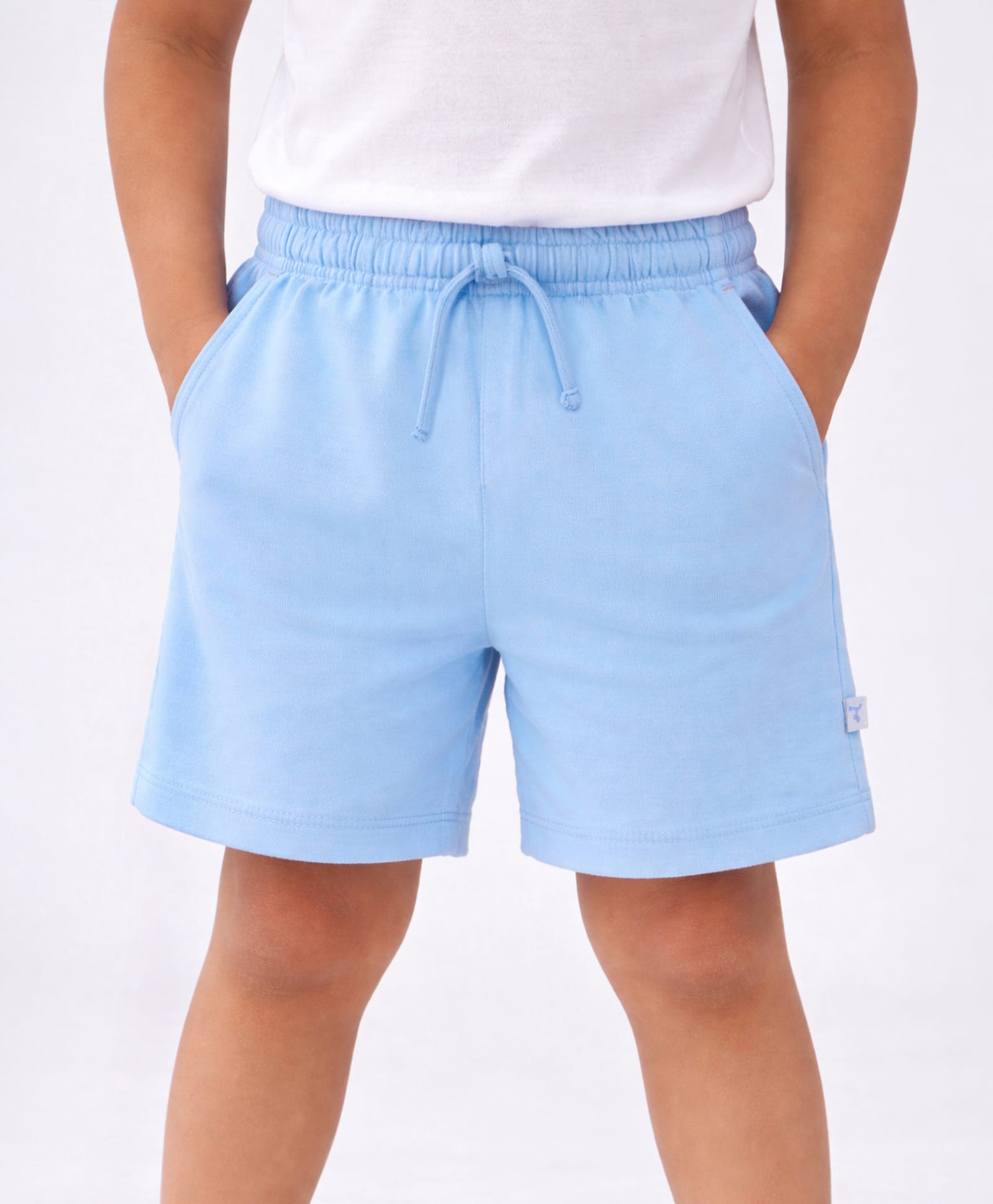 Somersault Cotton Woven Solid Shorts - Blue-image-24