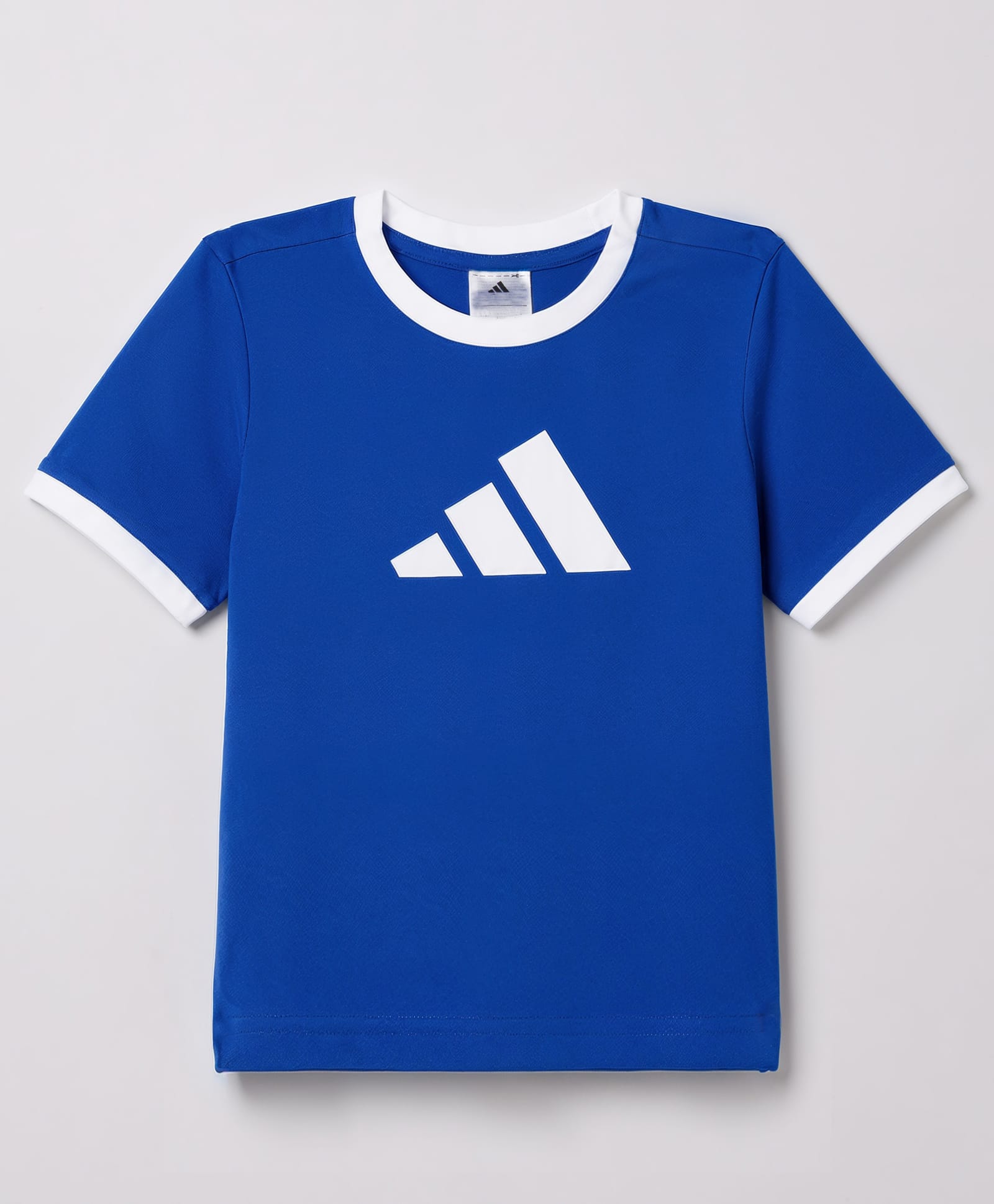 ADIDAS KIDS Cotton Knit Half Sleeves Brand Logo Printed T-Shirt - Blue-picture-16