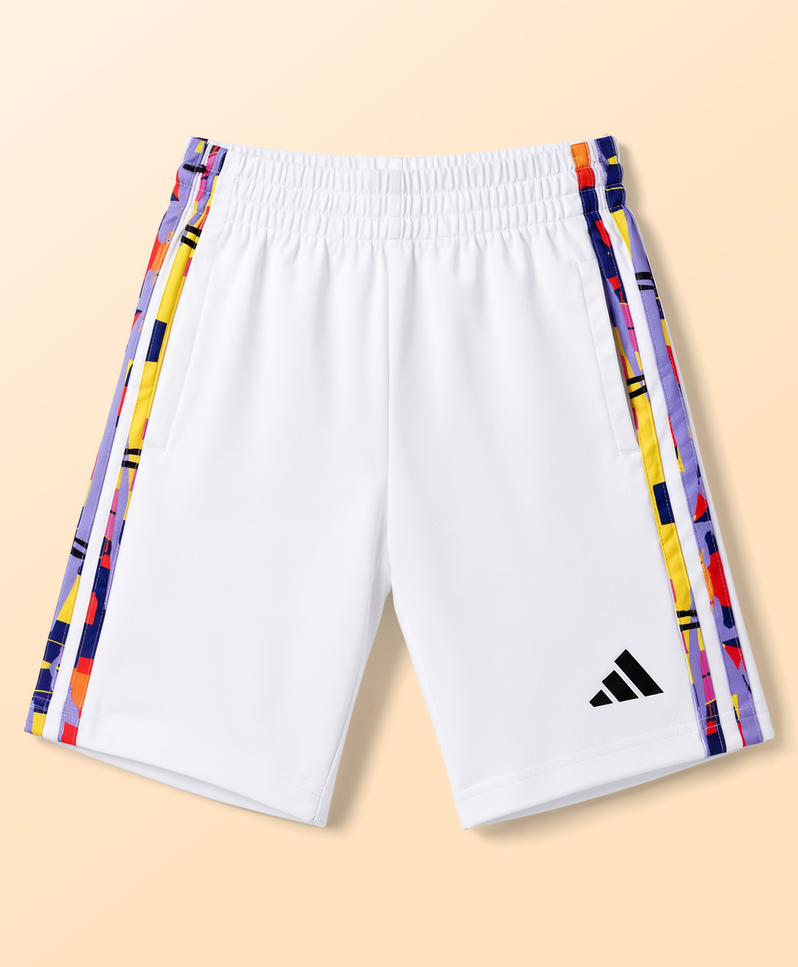 ADIDAS KIDS Knit Shorts With Logo Print - White-picture-36