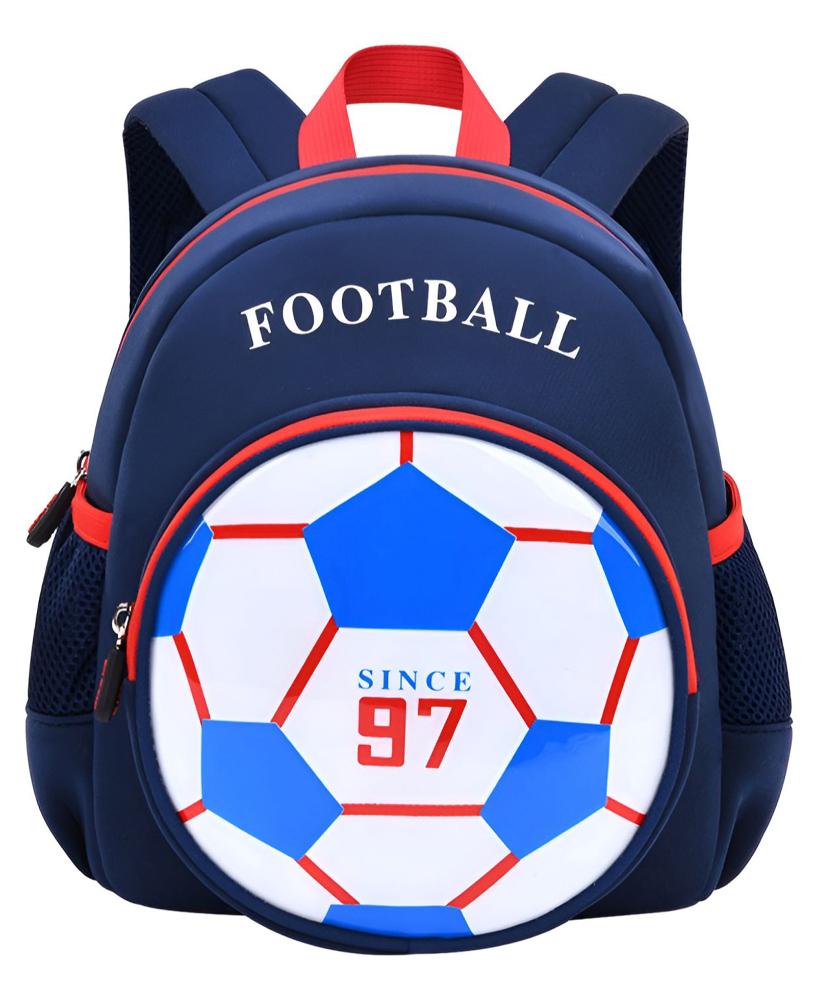 SCHOOLISH 10.2 Inches 3D Football Backpack Cute Cartoon Knapsack for kids Kindergarten School Bag - PACK OF 1- COLOR MAY VARY-image-24