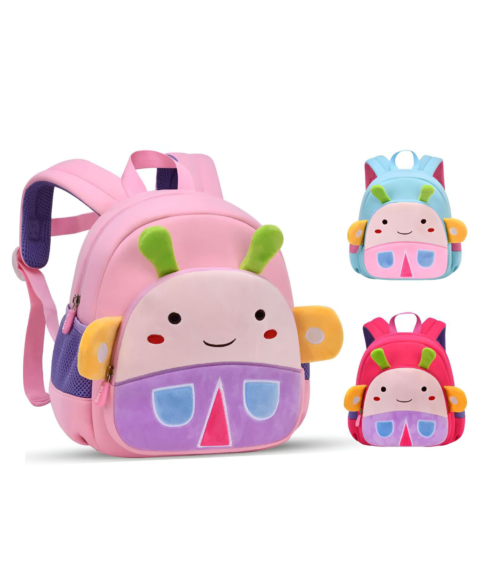 SCHOOLISH 10.2 Inches 3D bee design and high-quality build make it an incredibly attractive and durable kids backpack.- PACK OF 1- COLOR MAY VARY-image-48