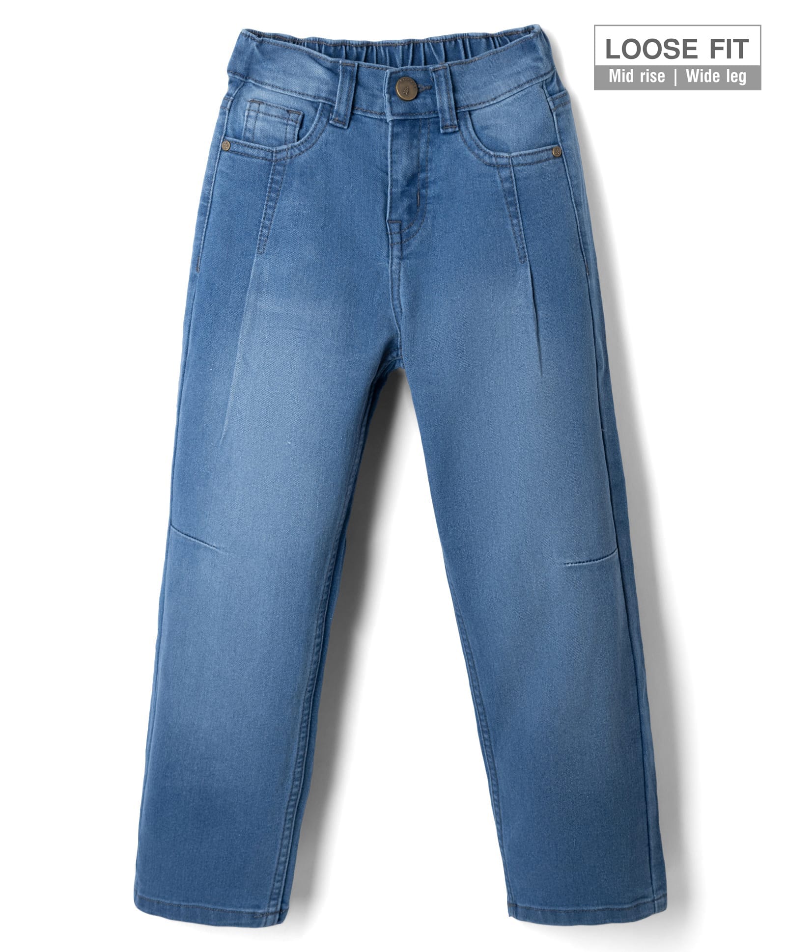 Pine Kids Woven Full Length Denim Jeans - Navy Blue-picture-26