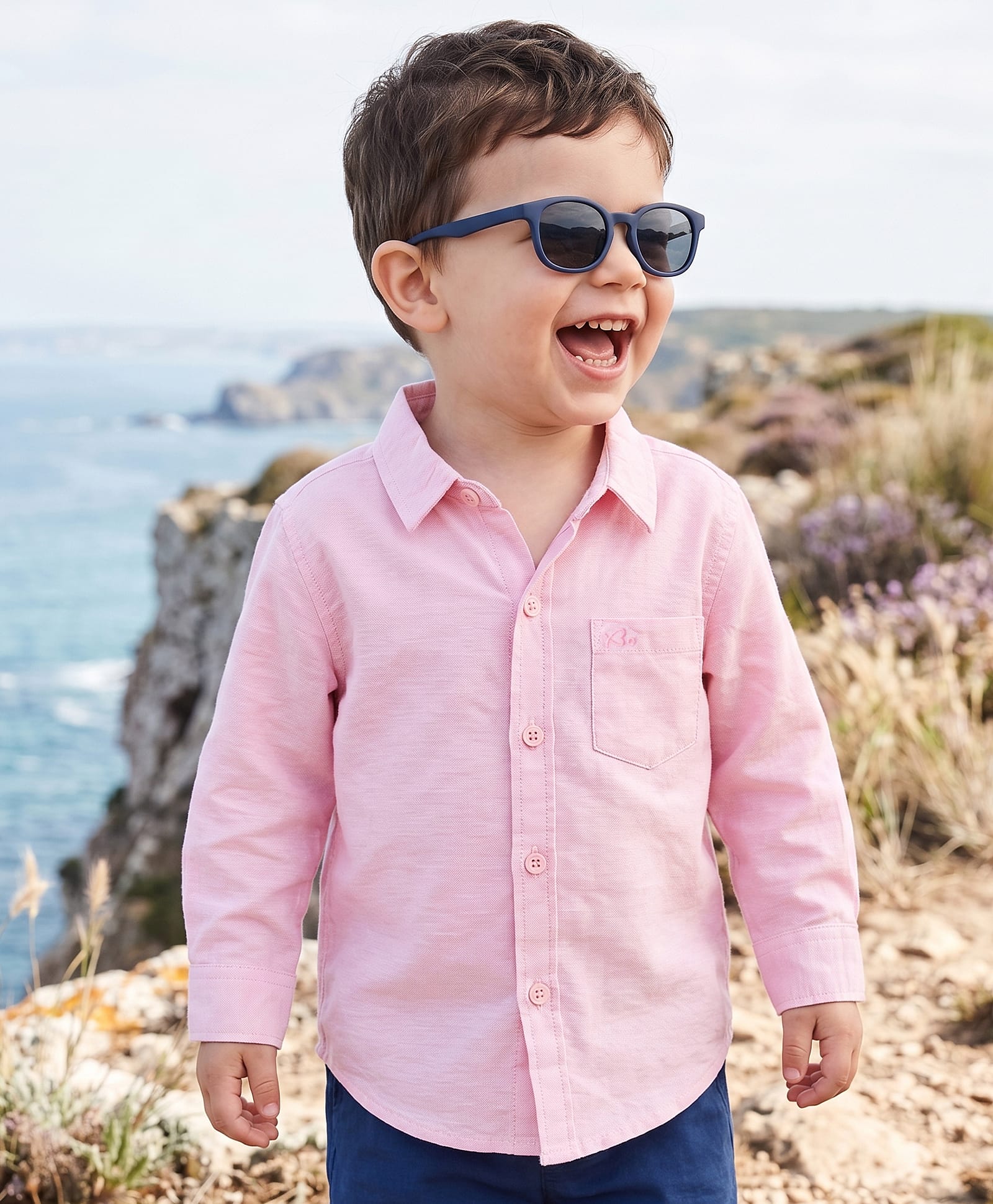 Babyoye Cotton Woven Full Sleeves Solid Colour Shirt - Pink-picture-23