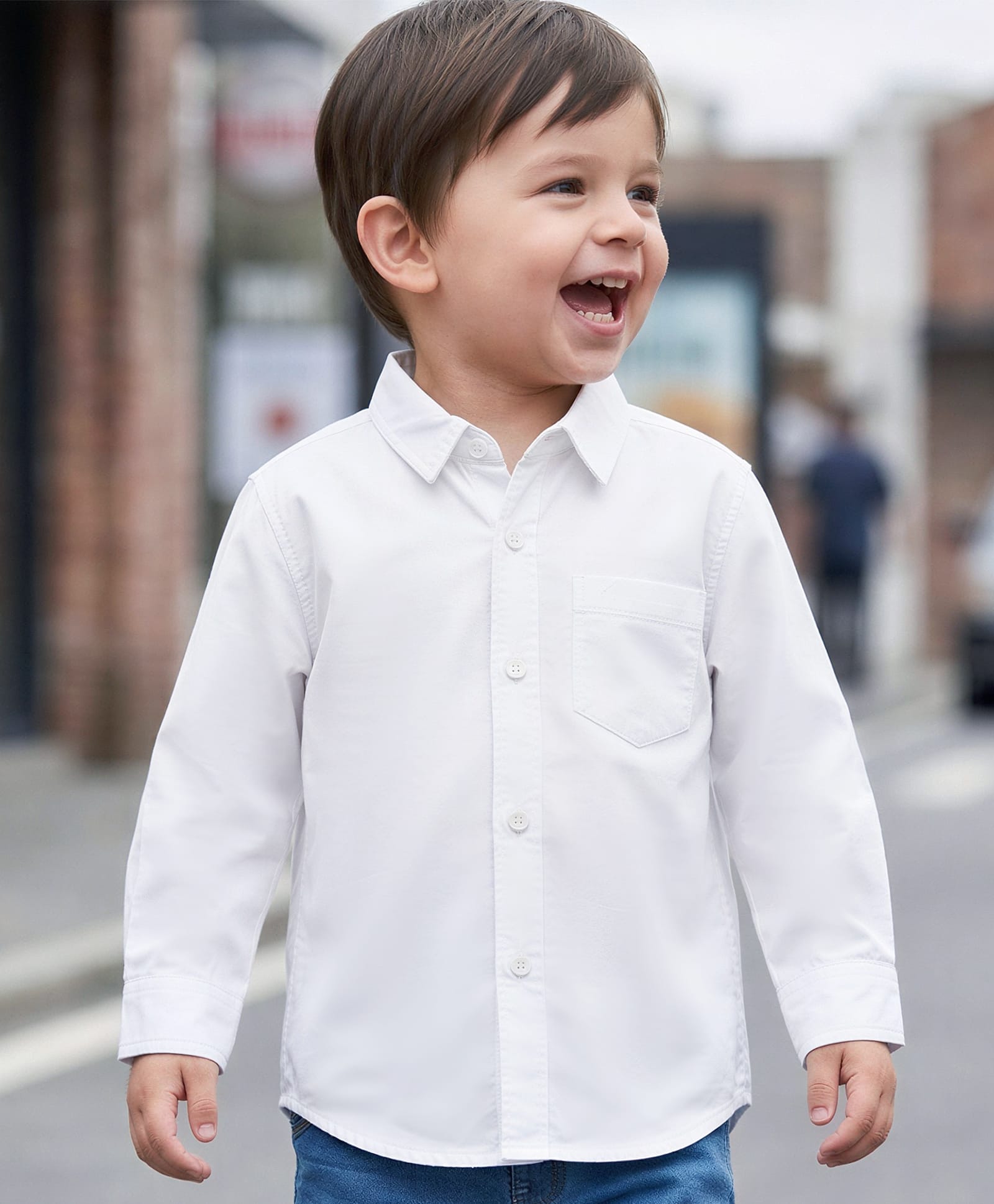 Babyoye Cotton Woven Full Sleeves Solid Shirts- White-picture-27